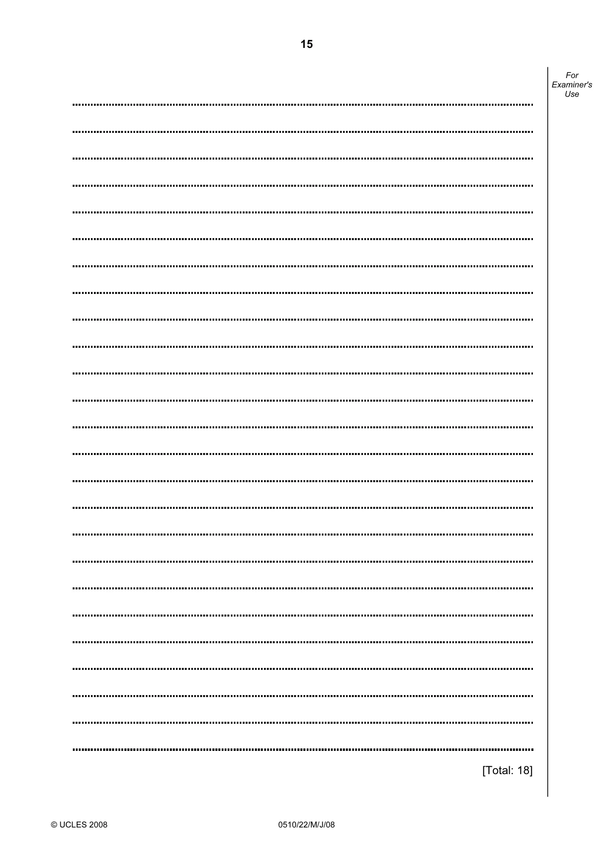 Cambridge IGCSE English - Second Language (oral endorsement) 0510 2008 May/June Paper 2 · Variant 1 question paper, page 32 of 33