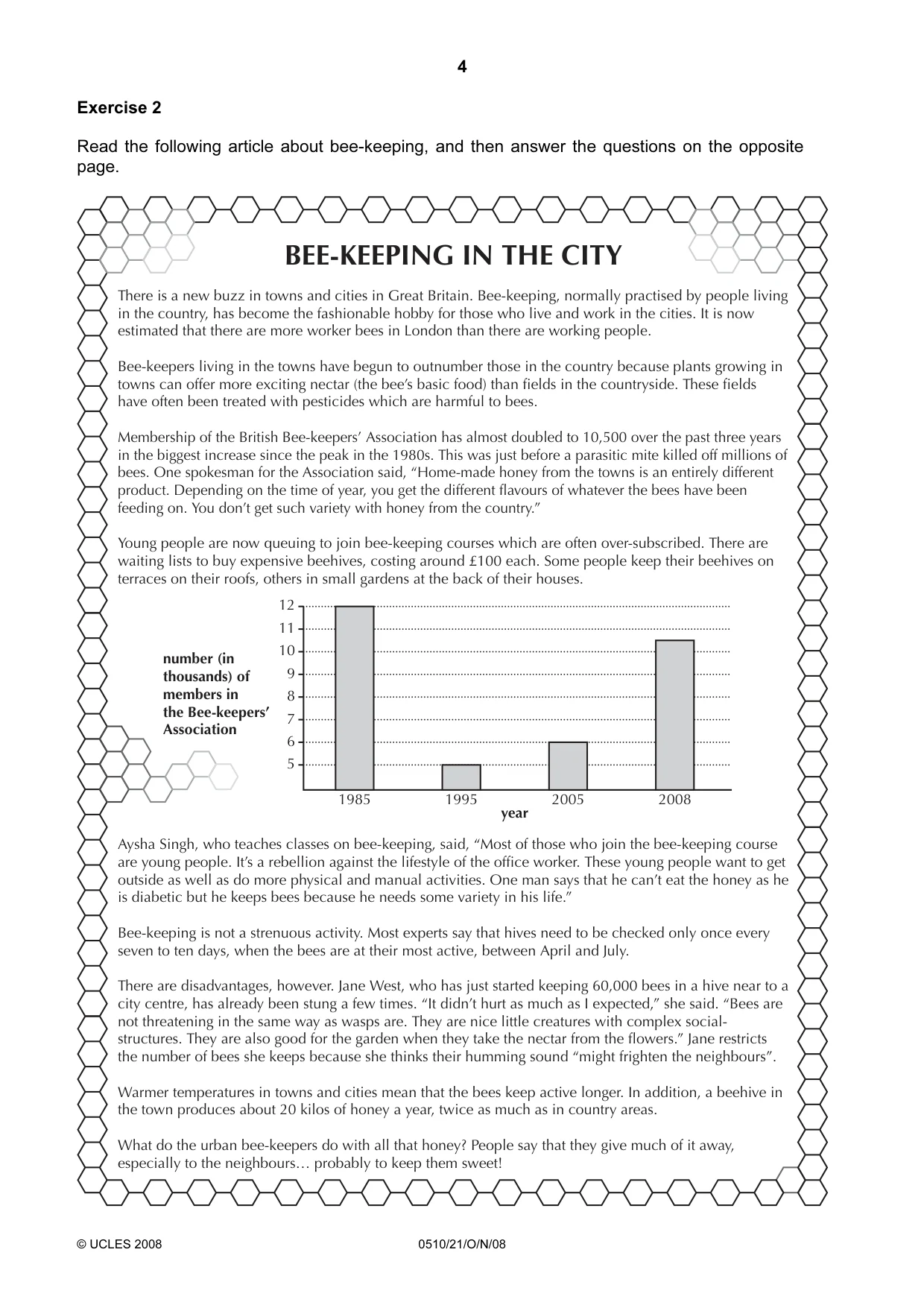 Cambridge IGCSE English - Second Language (oral endorsement) 0510 2008 Oct/Nov Paper 2 · Variant 0 question paper, page 5 of 33