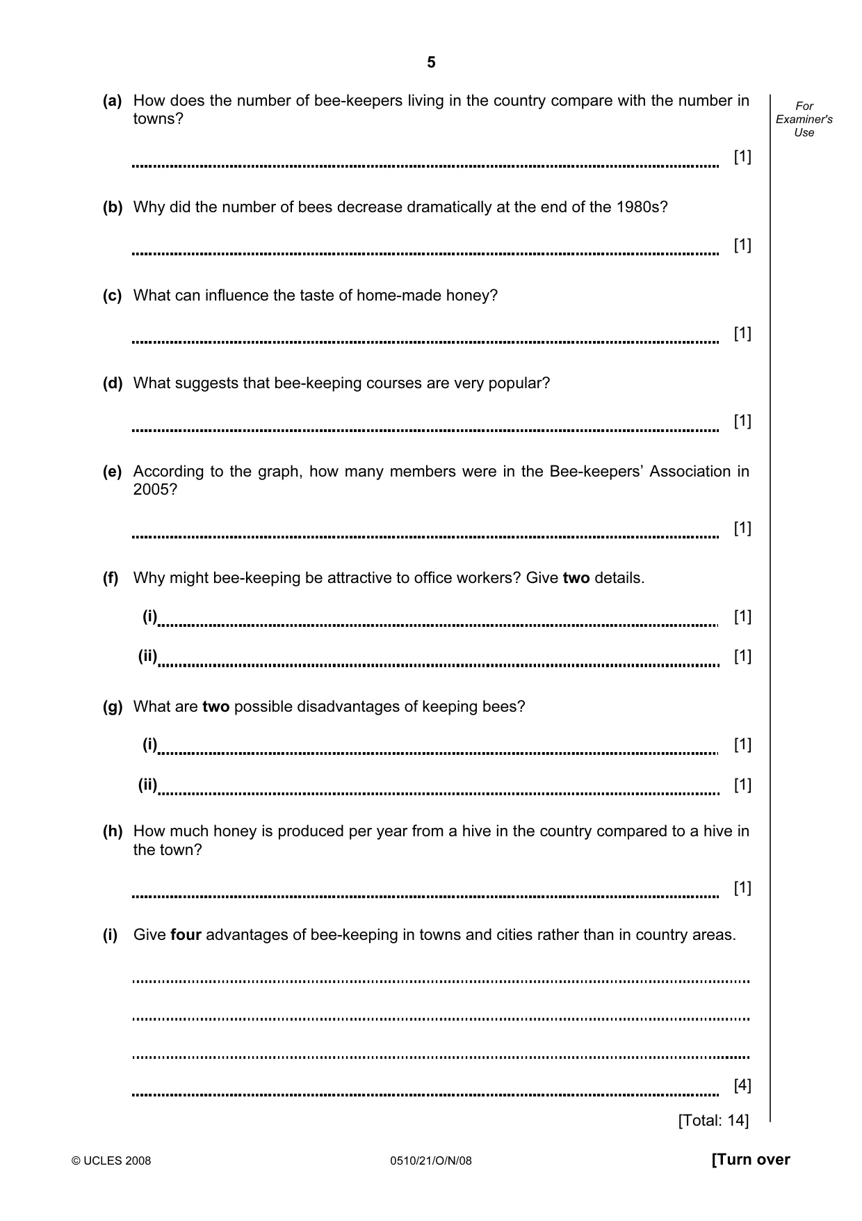 Cambridge IGCSE English - Second Language (oral endorsement) 0510 2008 Oct/Nov Paper 2 · Variant 0 question paper, page 6 of 33