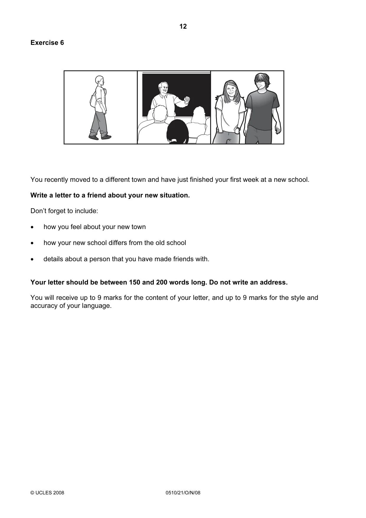 Cambridge IGCSE English - Second Language (oral endorsement) 0510 2008 Oct/Nov Paper 2 · Variant 0 question paper, page 13 of 33