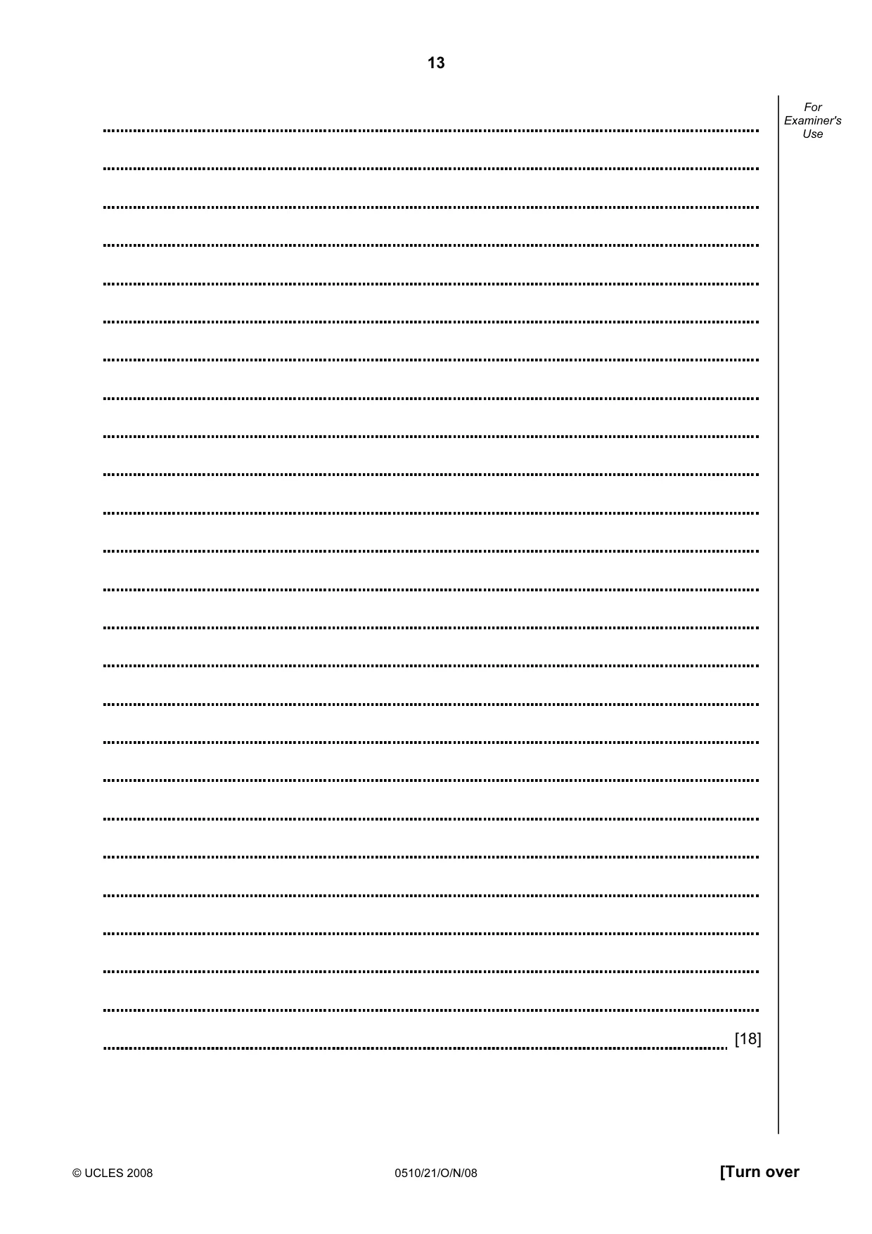 Cambridge IGCSE English - Second Language (oral endorsement) 0510 2008 Oct/Nov Paper 2 · Variant 0 question paper, page 14 of 33