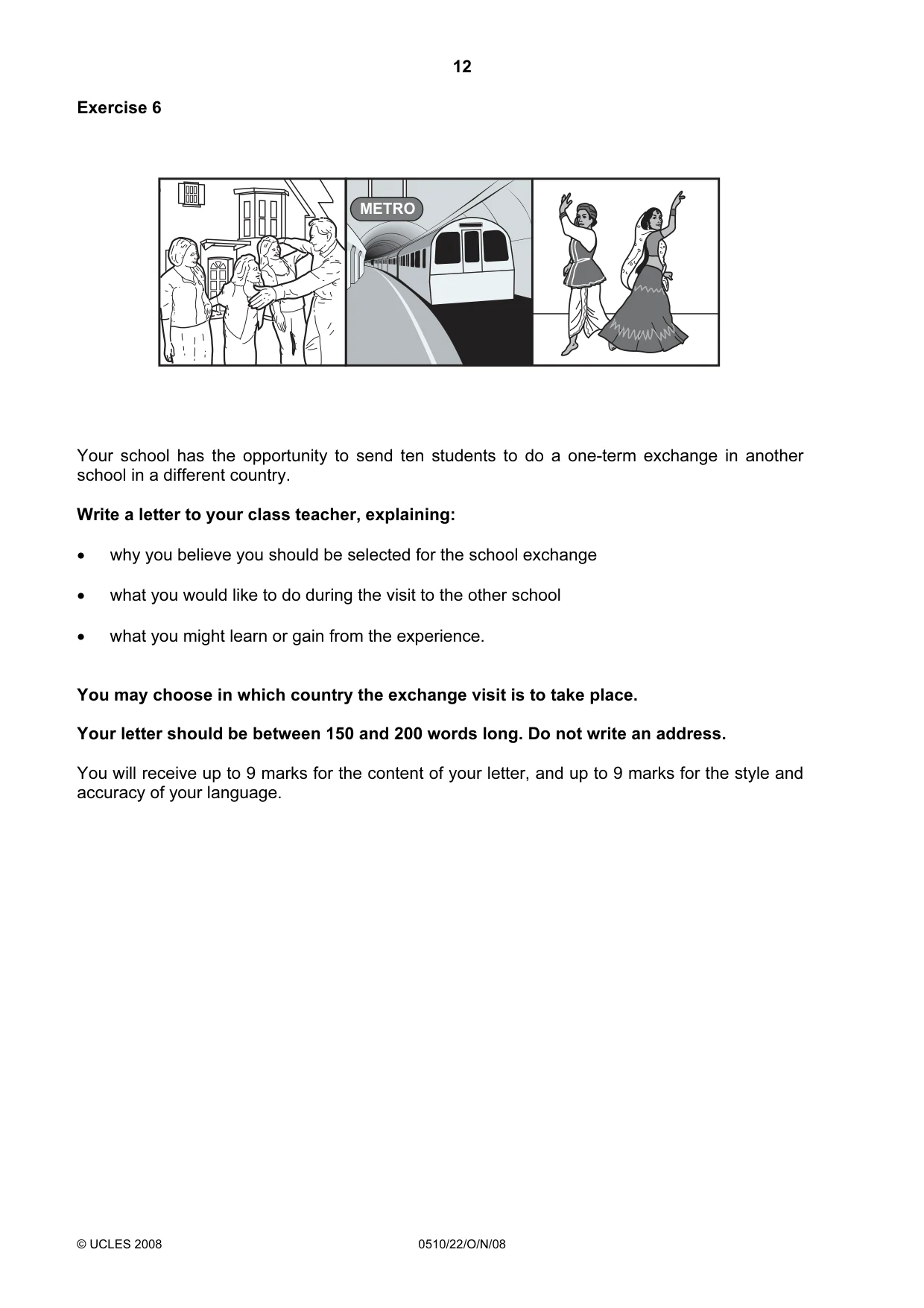 Cambridge IGCSE English - Second Language (oral endorsement) 0510 2008 Oct/Nov Paper 2 · Variant 0 question paper, page 29 of 33