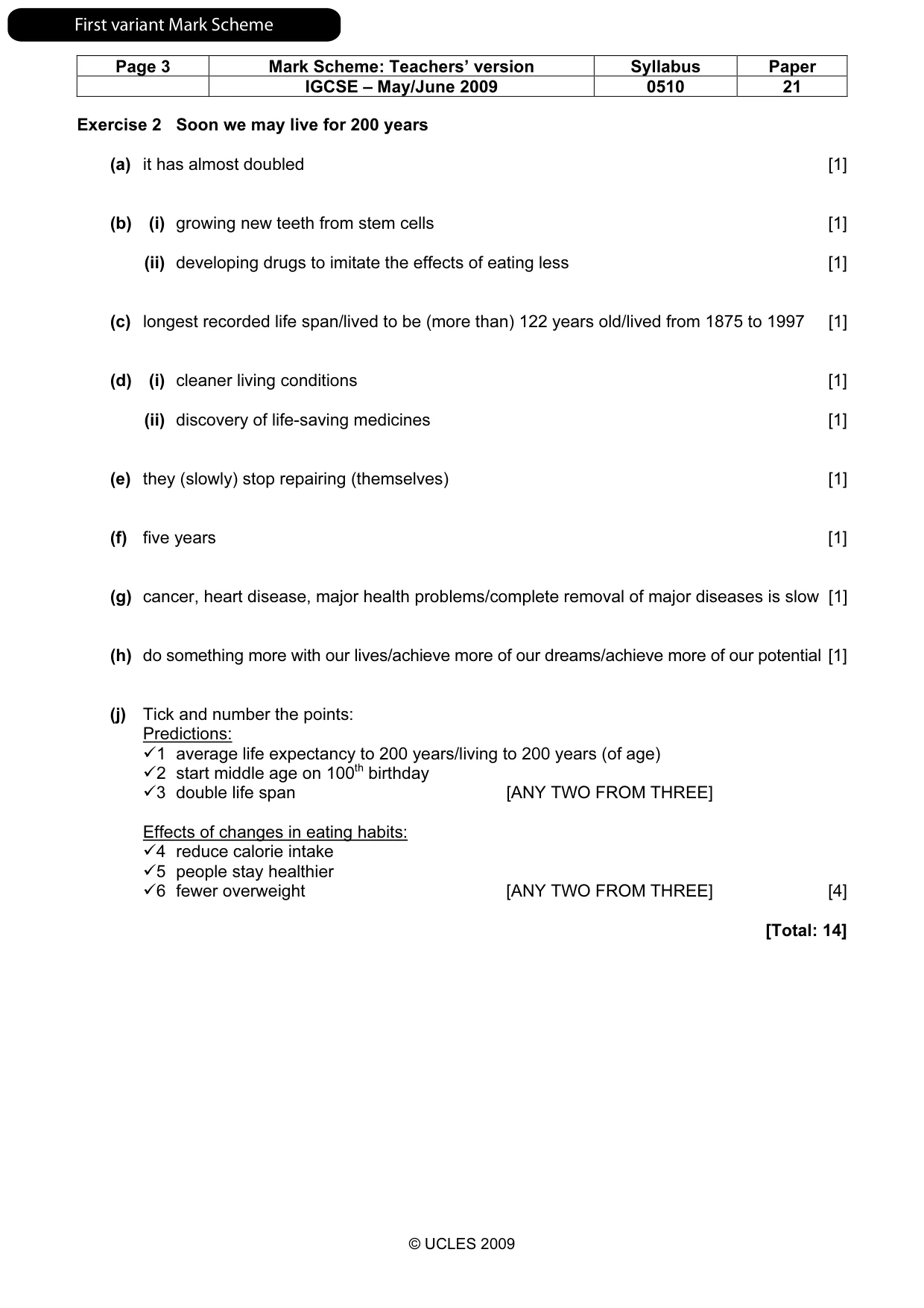 Mark scheme, page 4 of 19