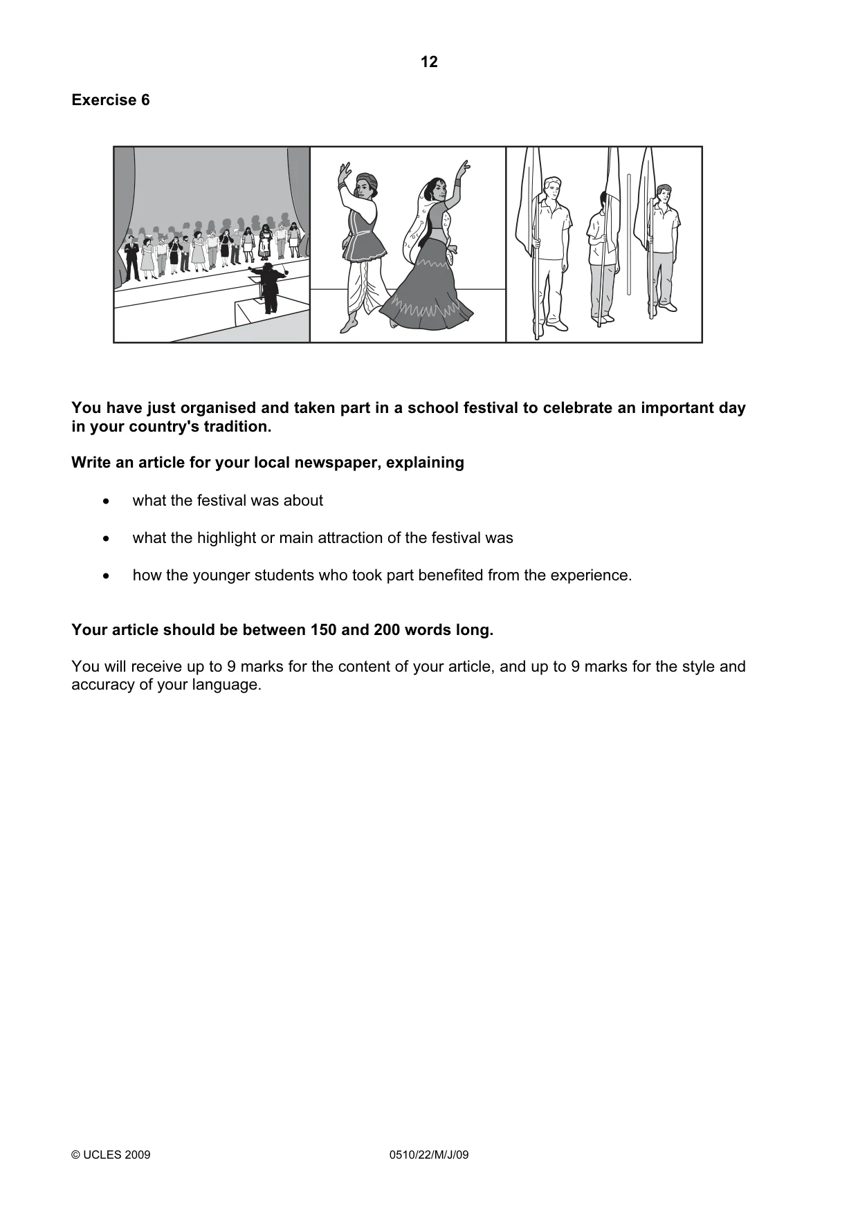Cambridge IGCSE English - Second Language (oral endorsement) 0510 2009 May/June Paper 2 · Variant 1 question paper, page 29 of 33