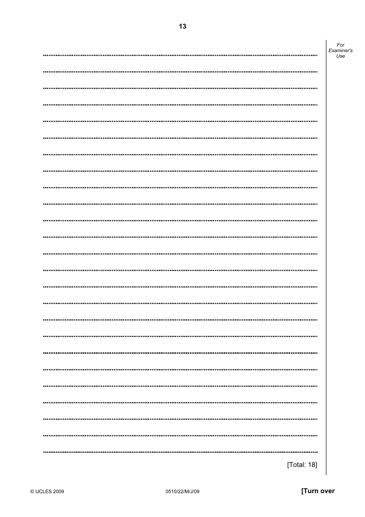 Cambridge IGCSE English - Second Language (oral endorsement) 0510 2009 May/June Paper 2 · Variant 1 question paper, page 30 of 33