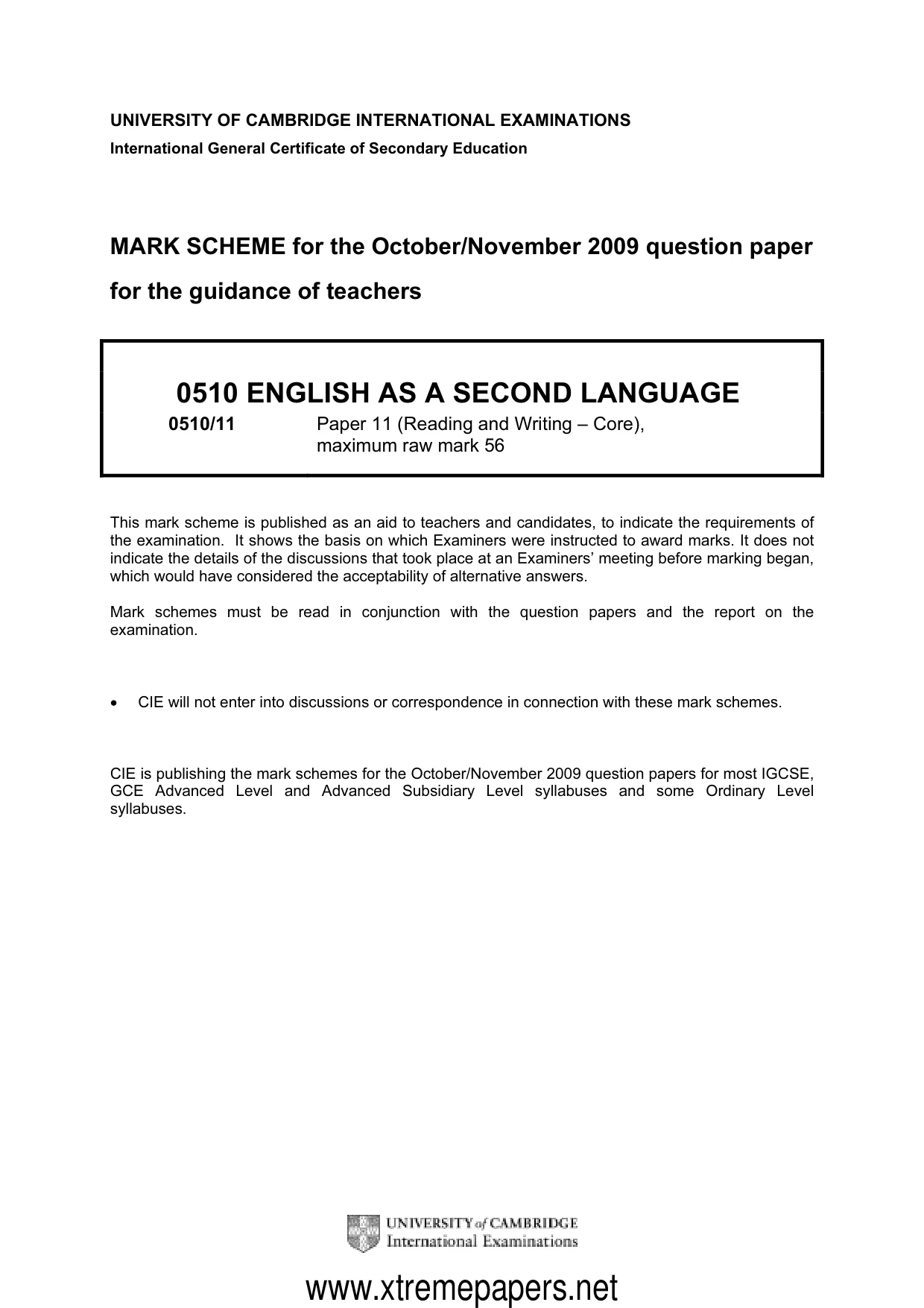 Mark scheme, page 1 of 7