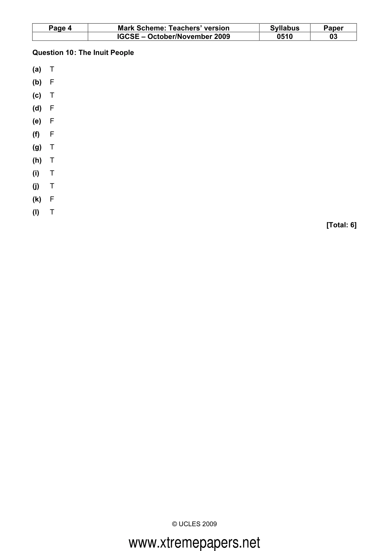 Mark scheme, page 4 of 13