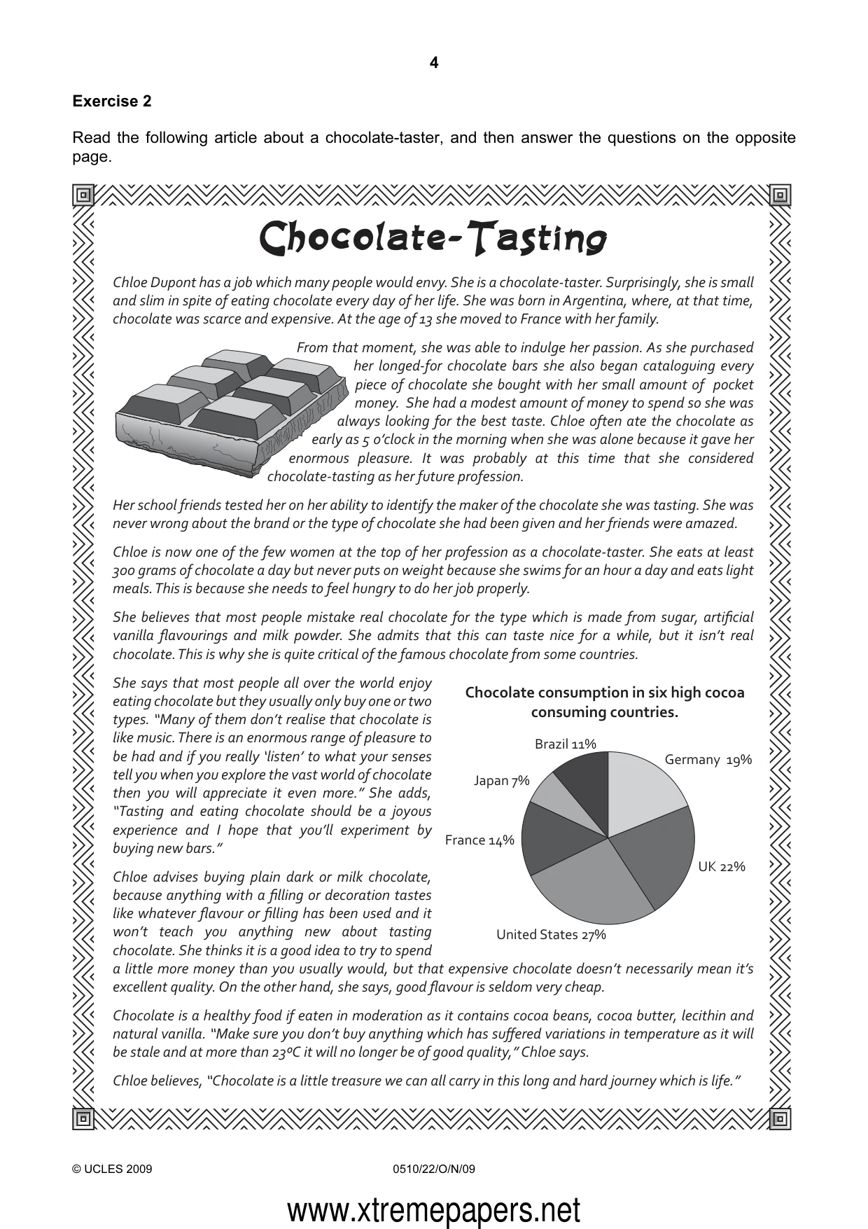 Cambridge IGCSE English - Second Language (oral endorsement) 0510 2009 Oct/Nov Paper 2 · Variant 2 question paper, page 4 of 16