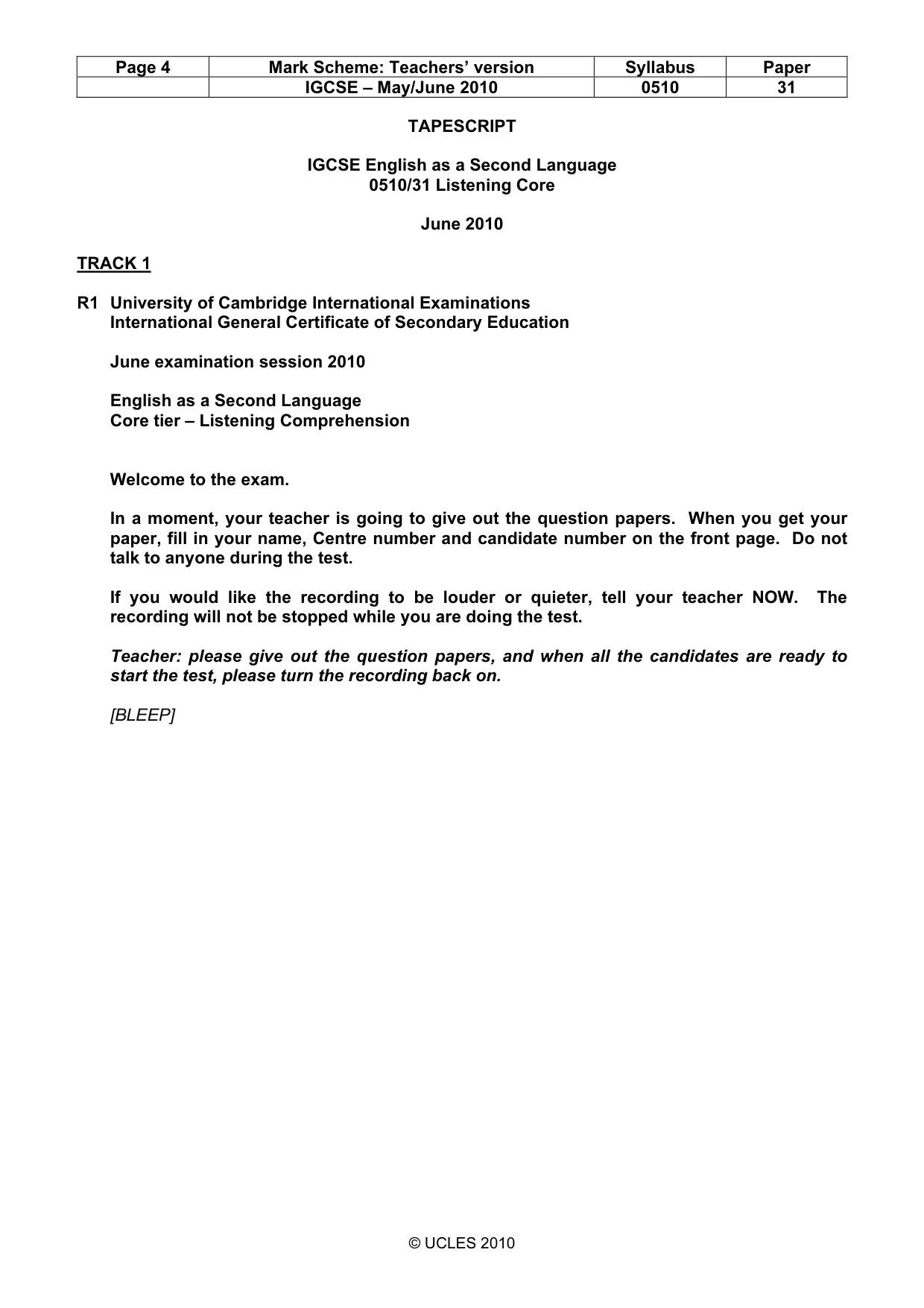 Mark scheme, page 4 of 12