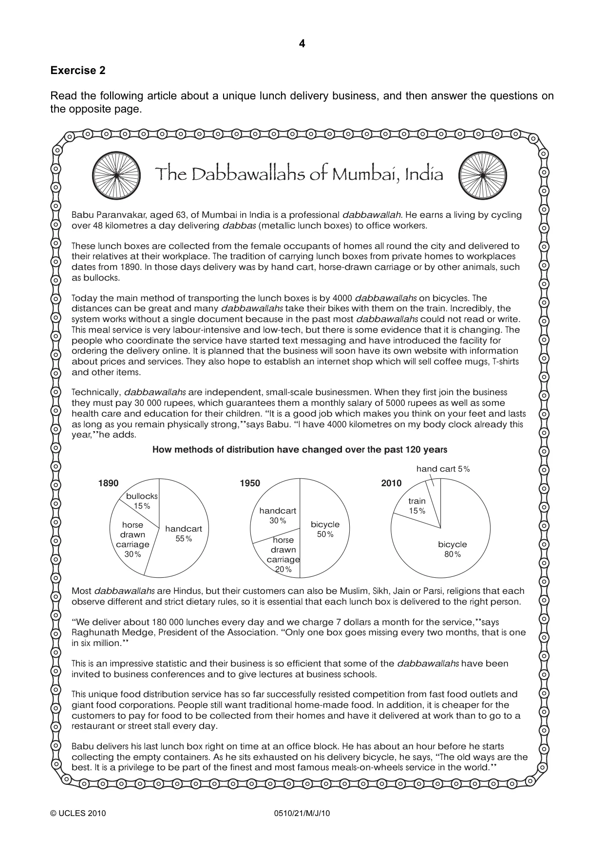 Cambridge IGCSE English - Second Language (oral endorsement) 0510 2010 May/June Paper 2 · Variant 1 question paper, page 4 of 16