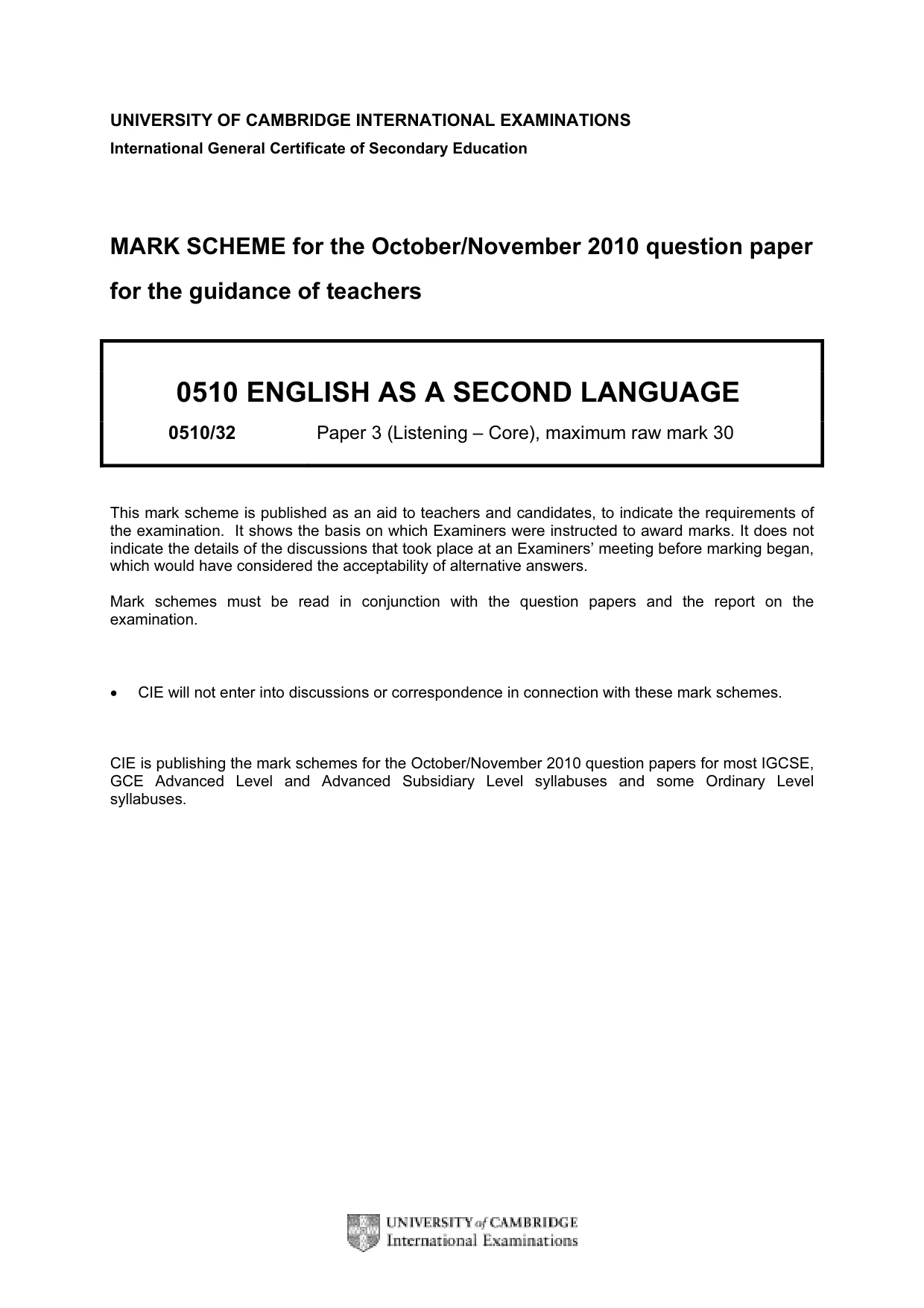 Mark scheme, page 1 of 14