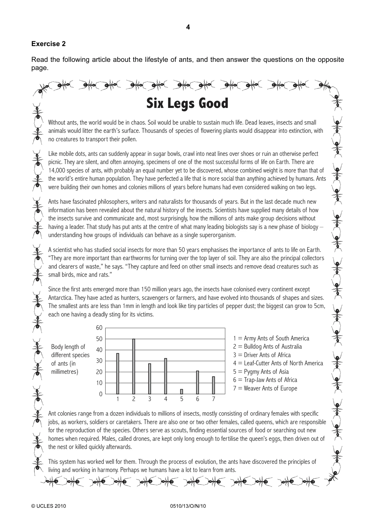 Cambridge IGCSE English - Second Language (oral endorsement) 0510 2010 Oct/Nov Paper 1 · Variant 3 question paper, page 4 of 16