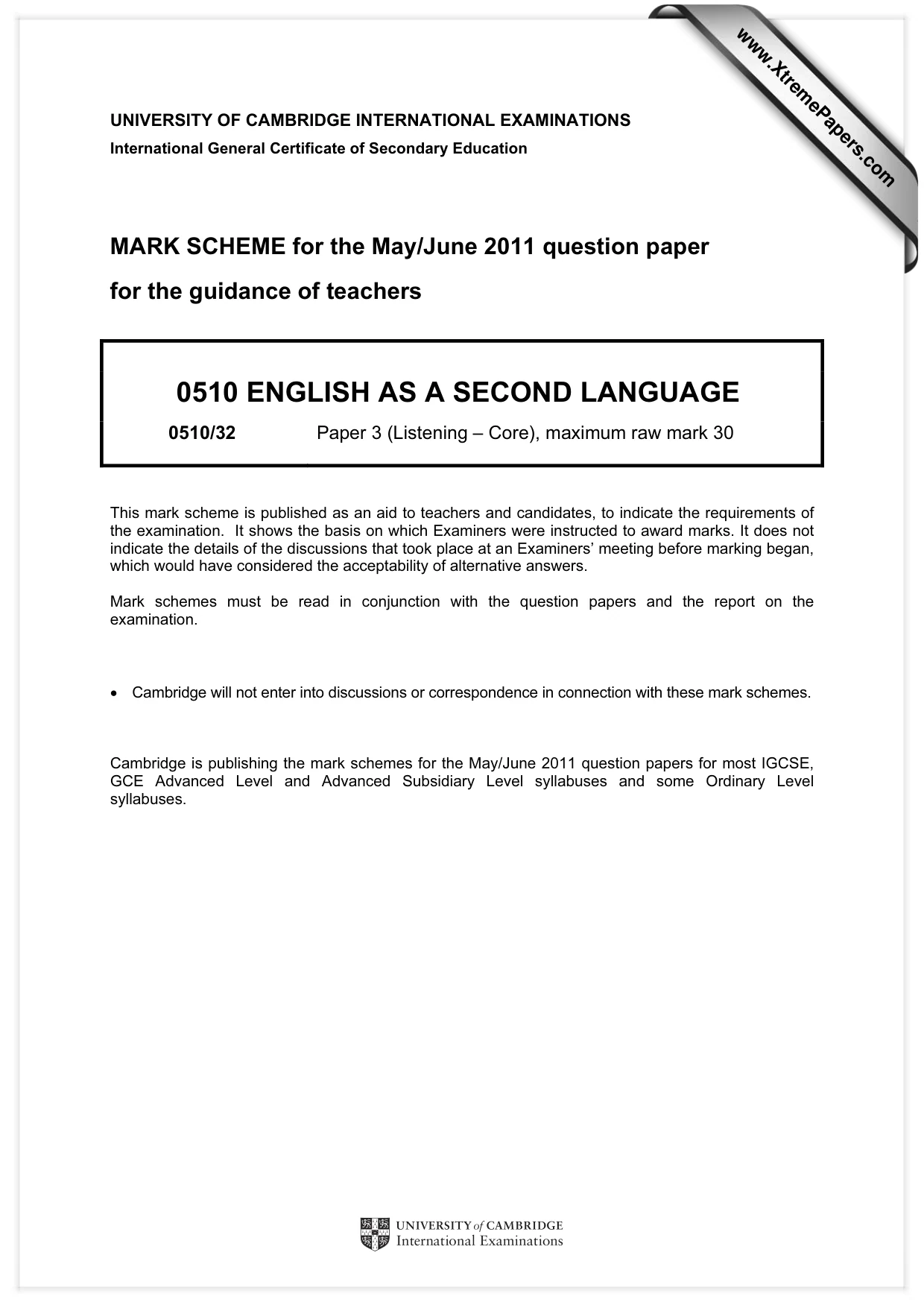 Mark scheme, page 1 of 13