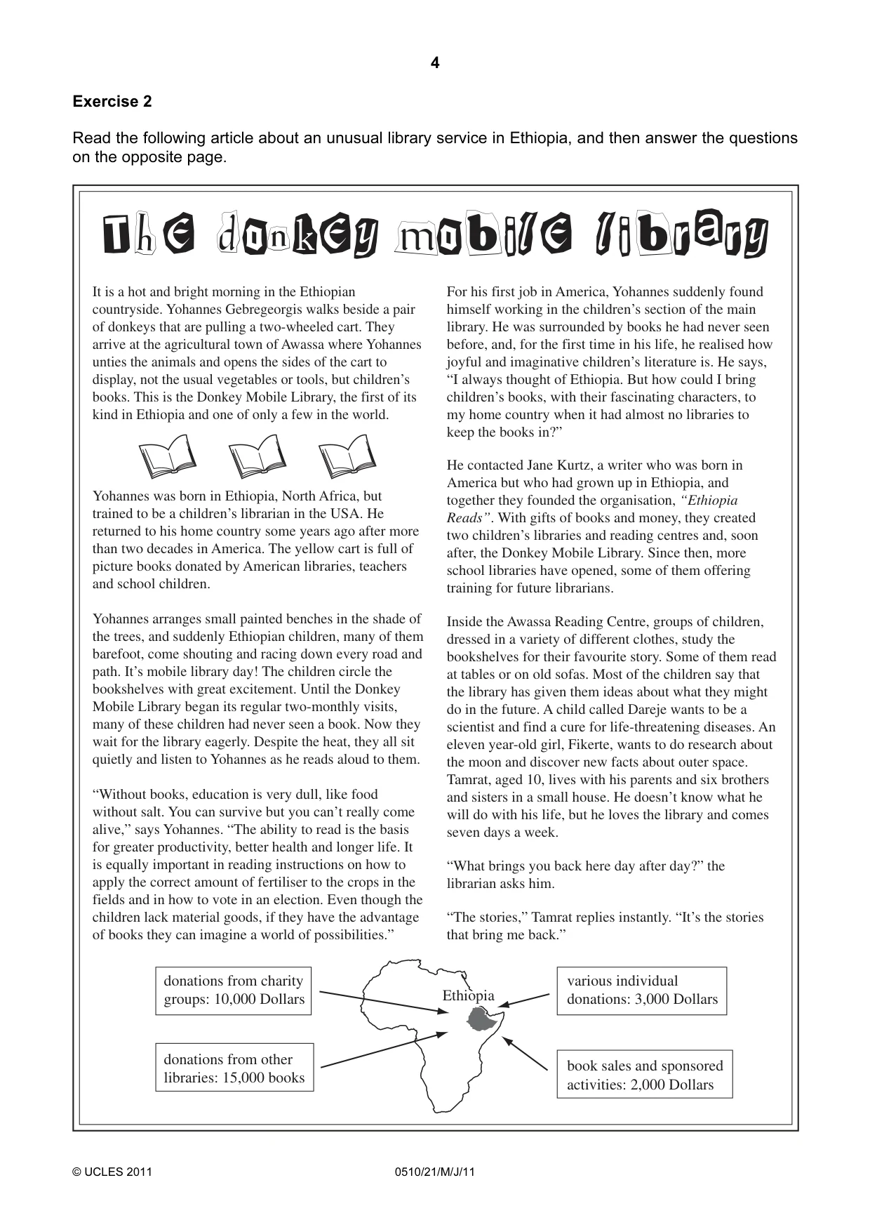 Cambridge IGCSE English - Second Language (oral endorsement) 0510 2011 May/June Paper 2 · Variant 1 question paper, page 4 of 16