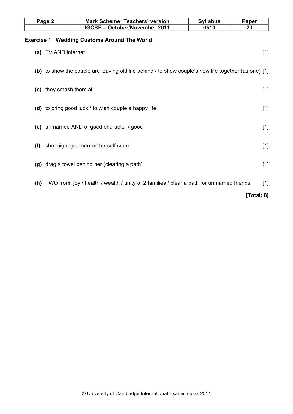 Mark scheme, page 2 of 10