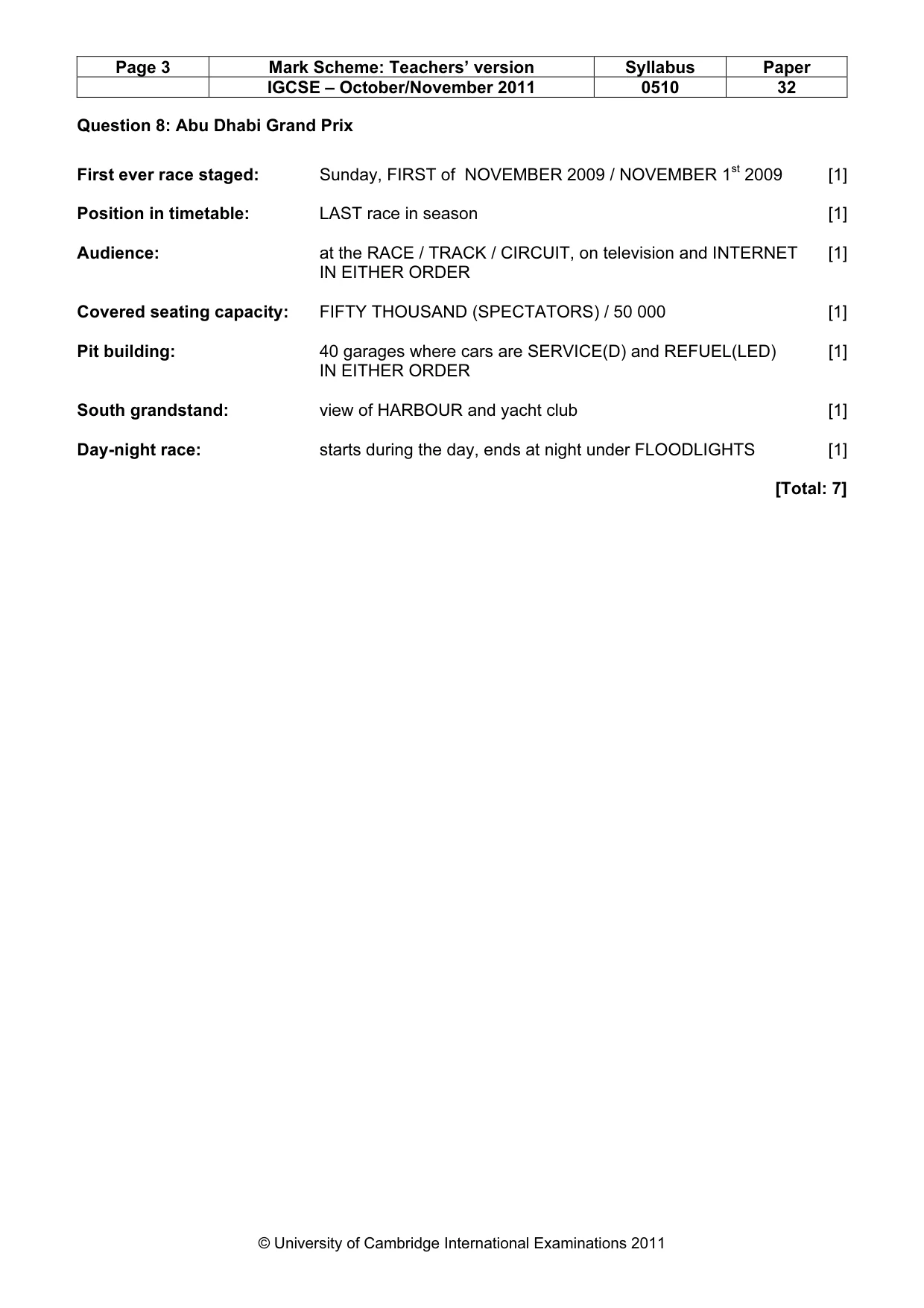 Mark scheme, page 3 of 15