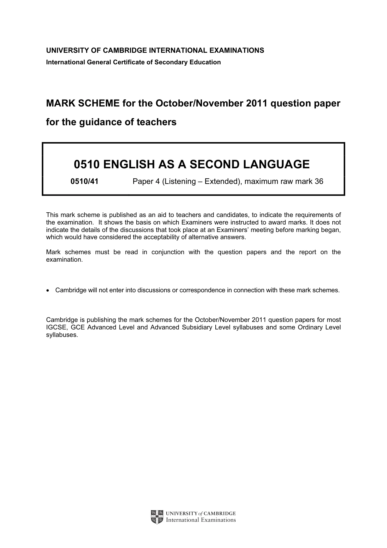 Mark scheme, page 1 of 14