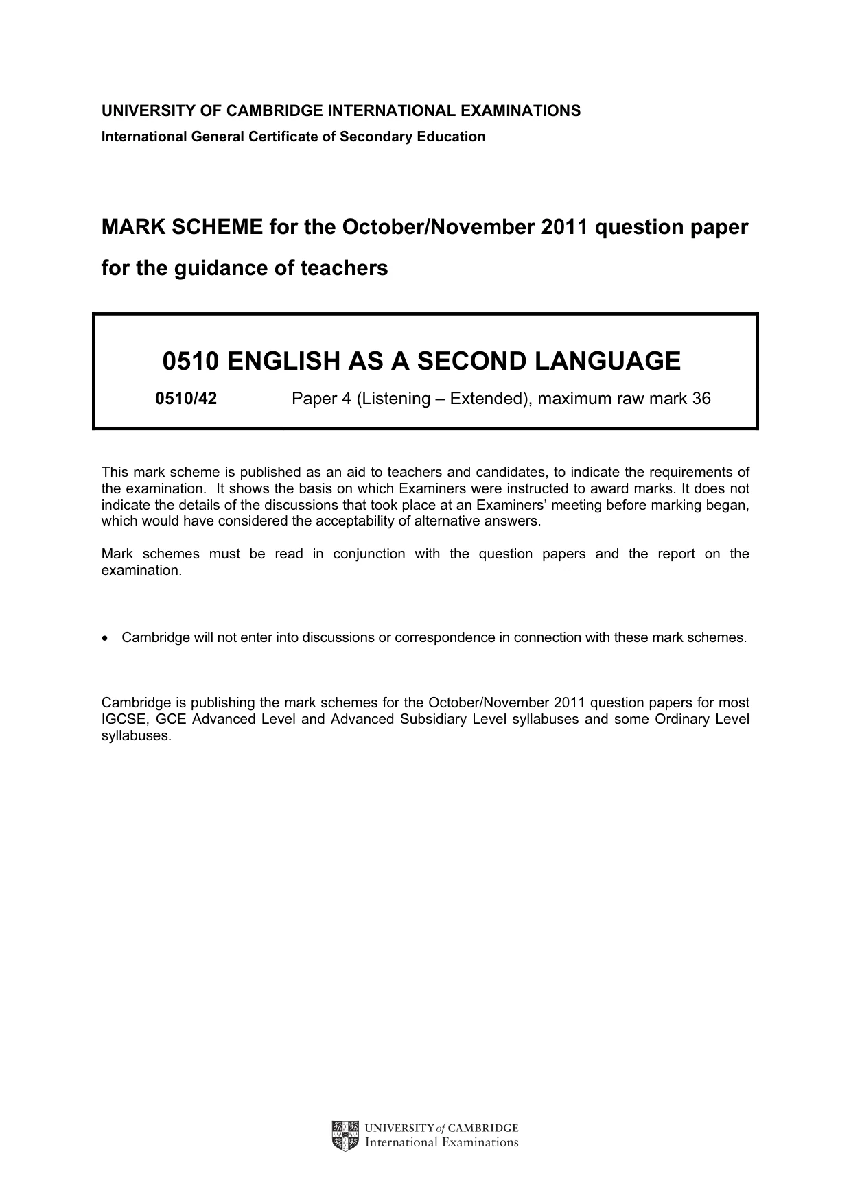 Mark scheme, page 1 of 14