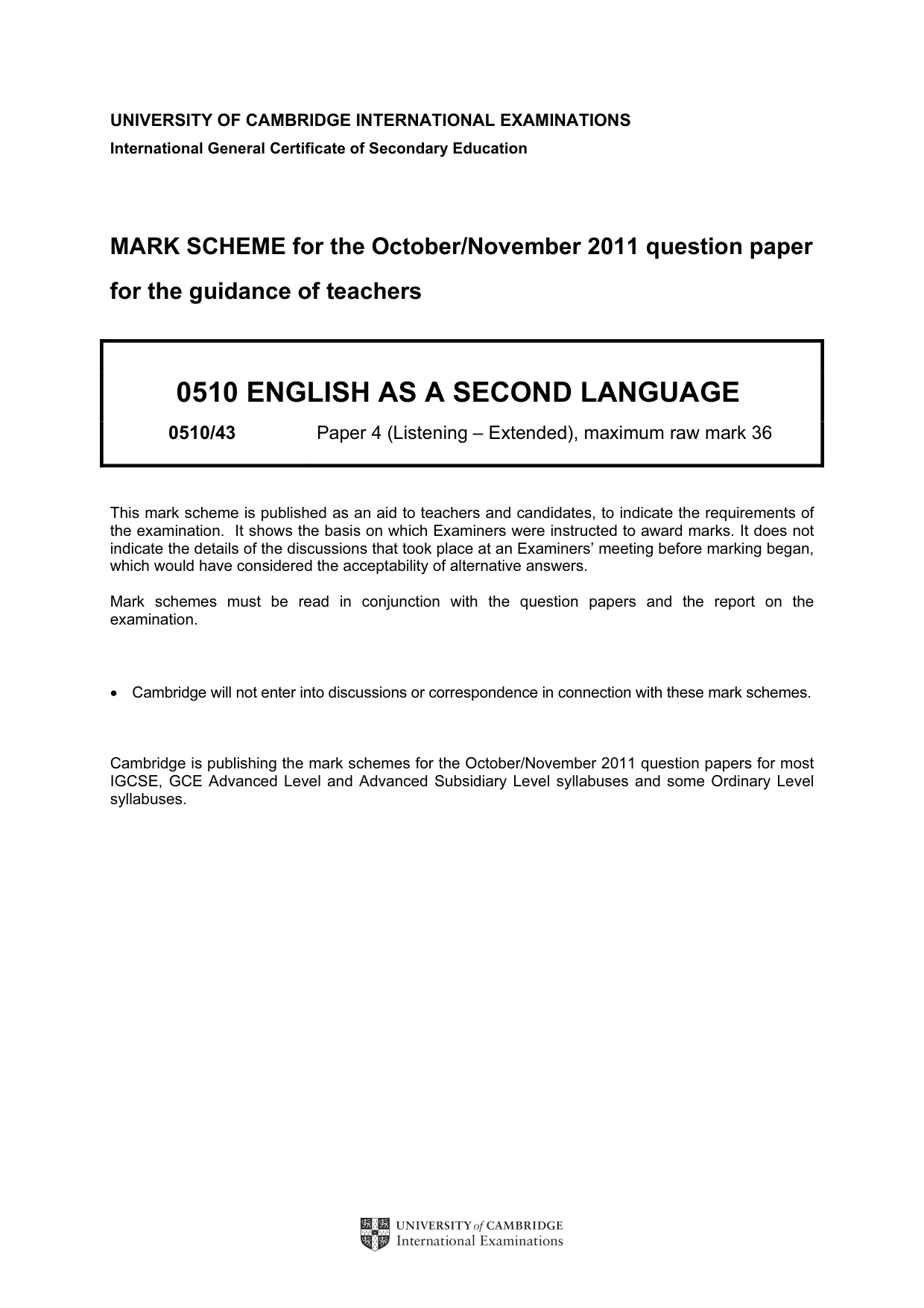 Mark scheme, page 1 of 14