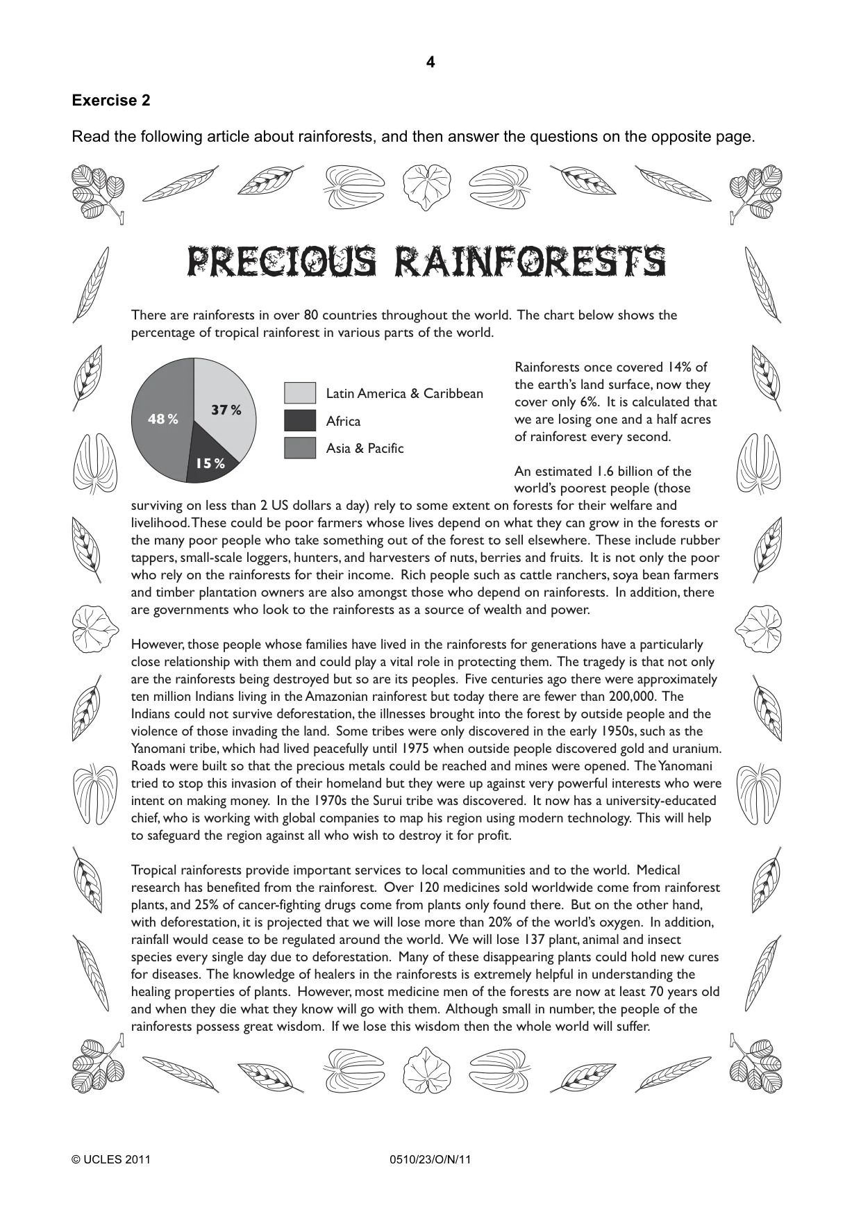 Cambridge IGCSE English - Second Language (oral endorsement) 0510 2011 Oct/Nov Paper 2 · Variant 3 question paper, page 4 of 16