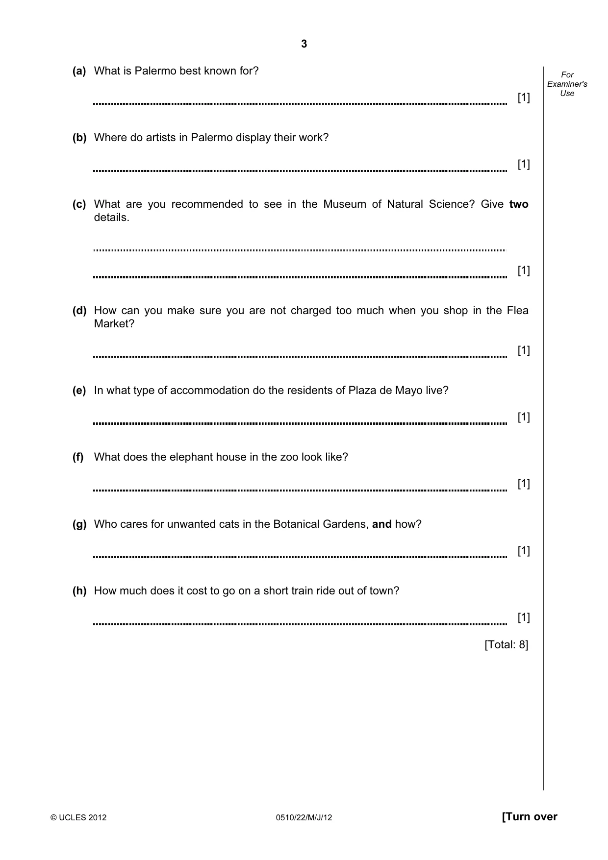 Cambridge IGCSE English - Second Language (oral endorsement) 0510 2012 May/June Paper 2 · Variant 2 question paper, page 3 of 16