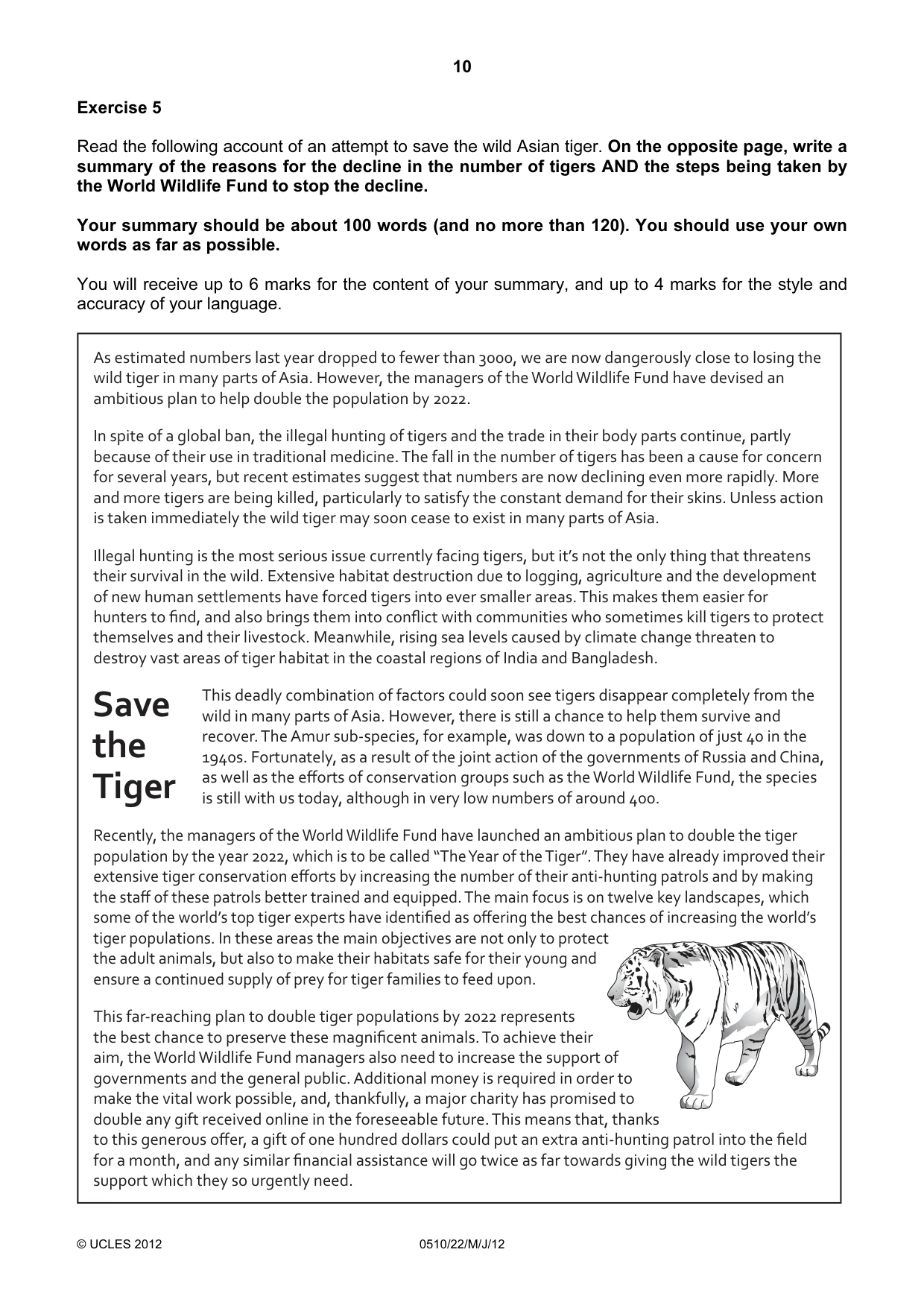 Cambridge IGCSE English - Second Language (oral endorsement) 0510 2012 May/June Paper 2 · Variant 2 question paper, page 10 of 16