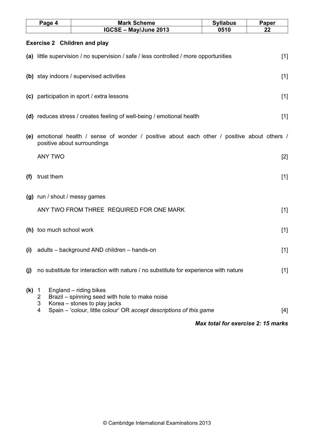 Mark scheme, page 4 of 12
