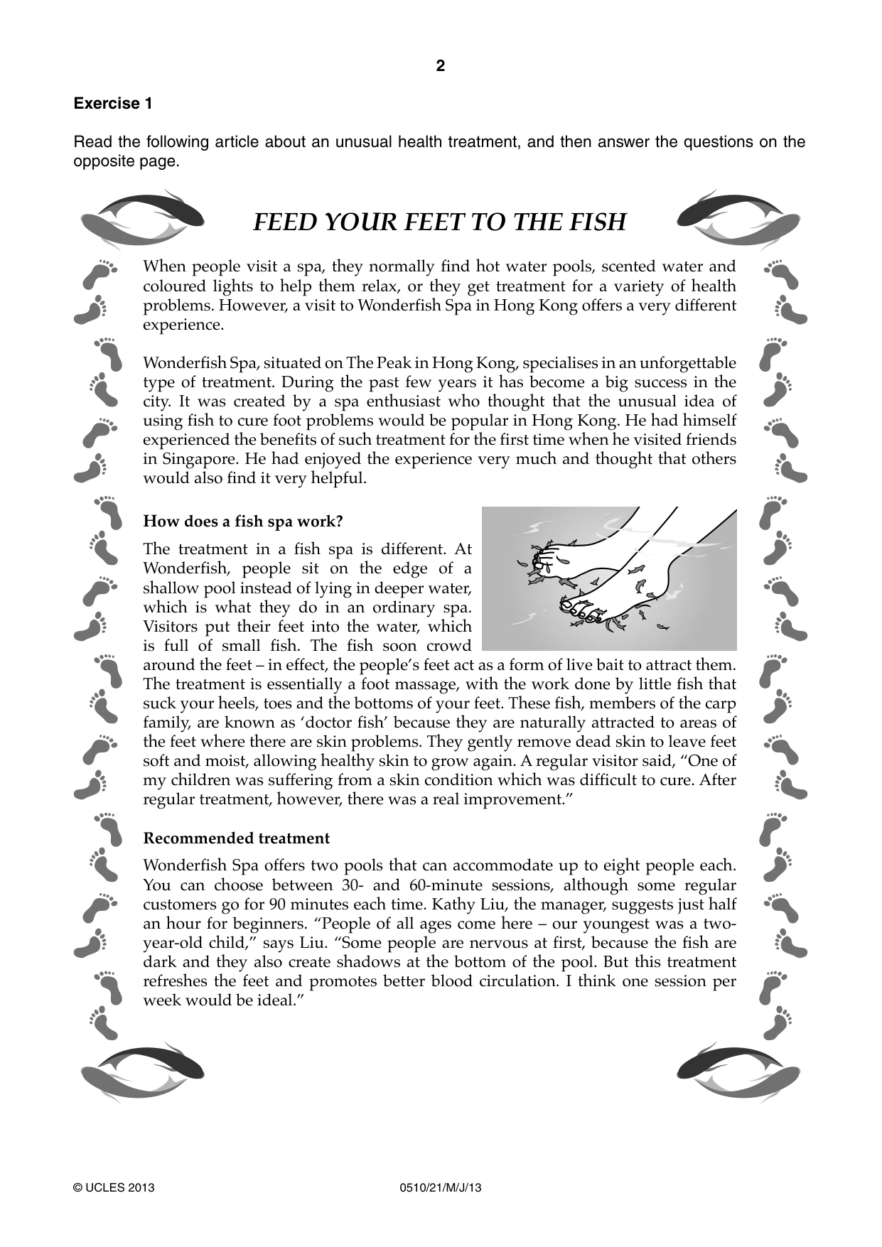 Cambridge IGCSE English - Second Language (oral endorsement) 0510 2013 May/June Paper 2 · Variant 1 question paper, page 2 of 16