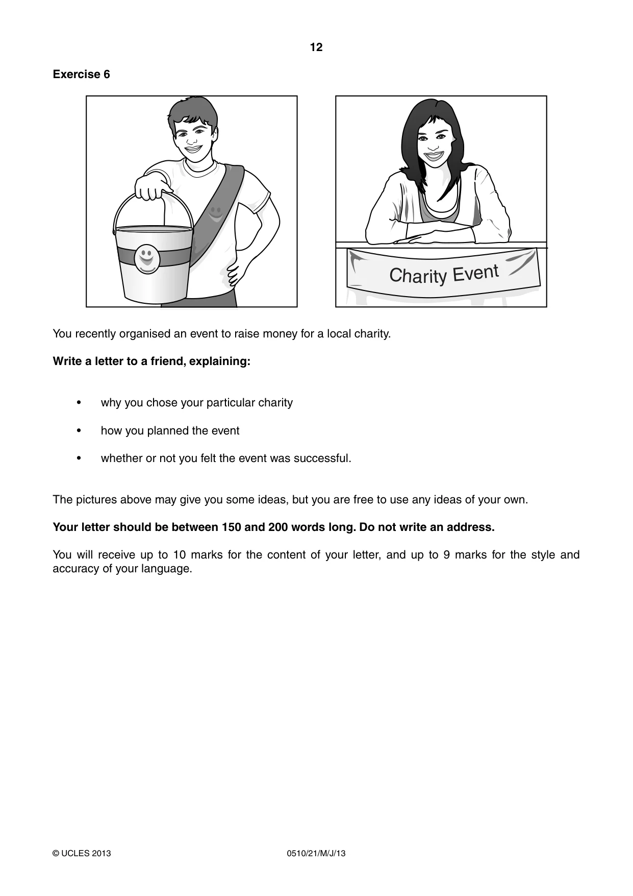 Cambridge IGCSE English - Second Language (oral endorsement) 0510 2013 May/June Paper 2 · Variant 1 question paper, page 12 of 16