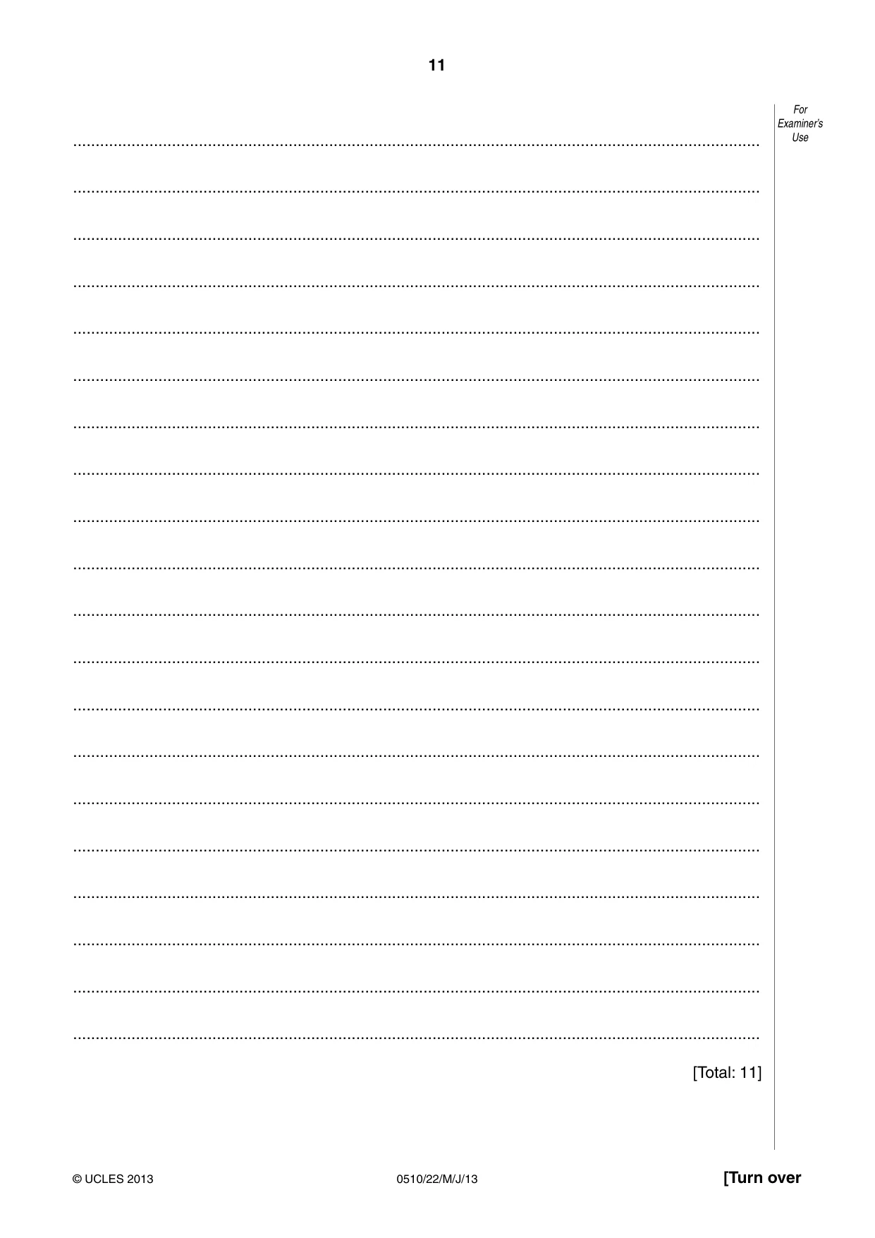 Cambridge IGCSE English - Second Language (oral endorsement) 0510 2013 May/June Paper 2 · Variant 2 question paper, page 11 of 16