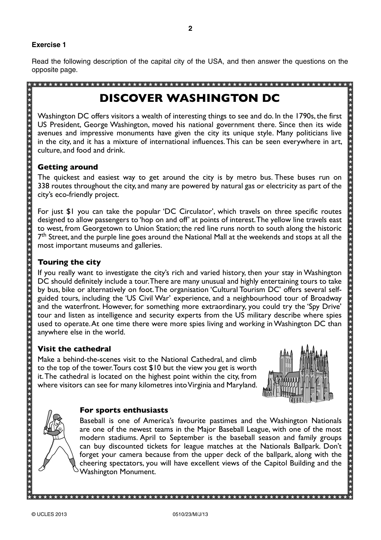 Cambridge IGCSE English - Second Language (oral endorsement) 0510 2013 May/June Paper 2 · Variant 3 question paper, page 2 of 16