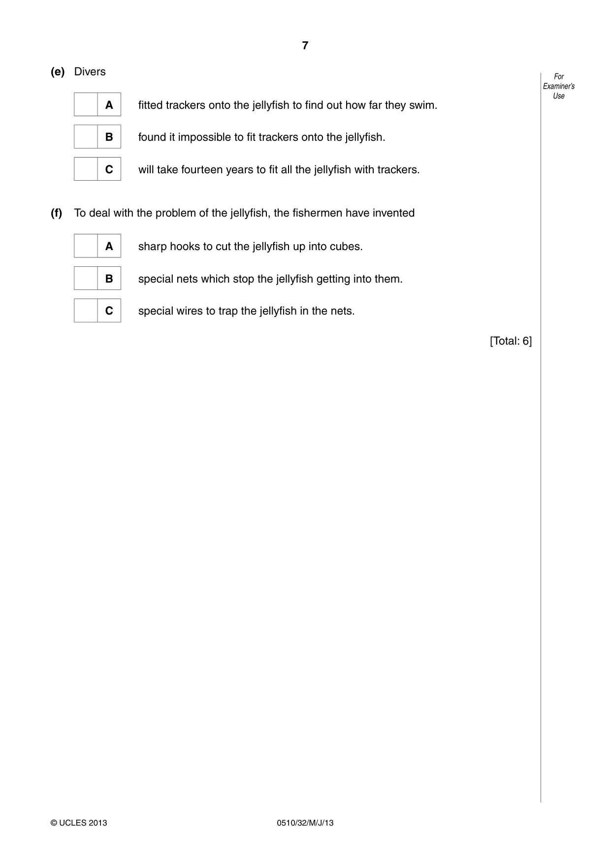 Cambridge IGCSE English - Second Language (oral endorsement) 0510 2013 May/June Paper 3 · Variant 2 question paper, page 7 of 8
