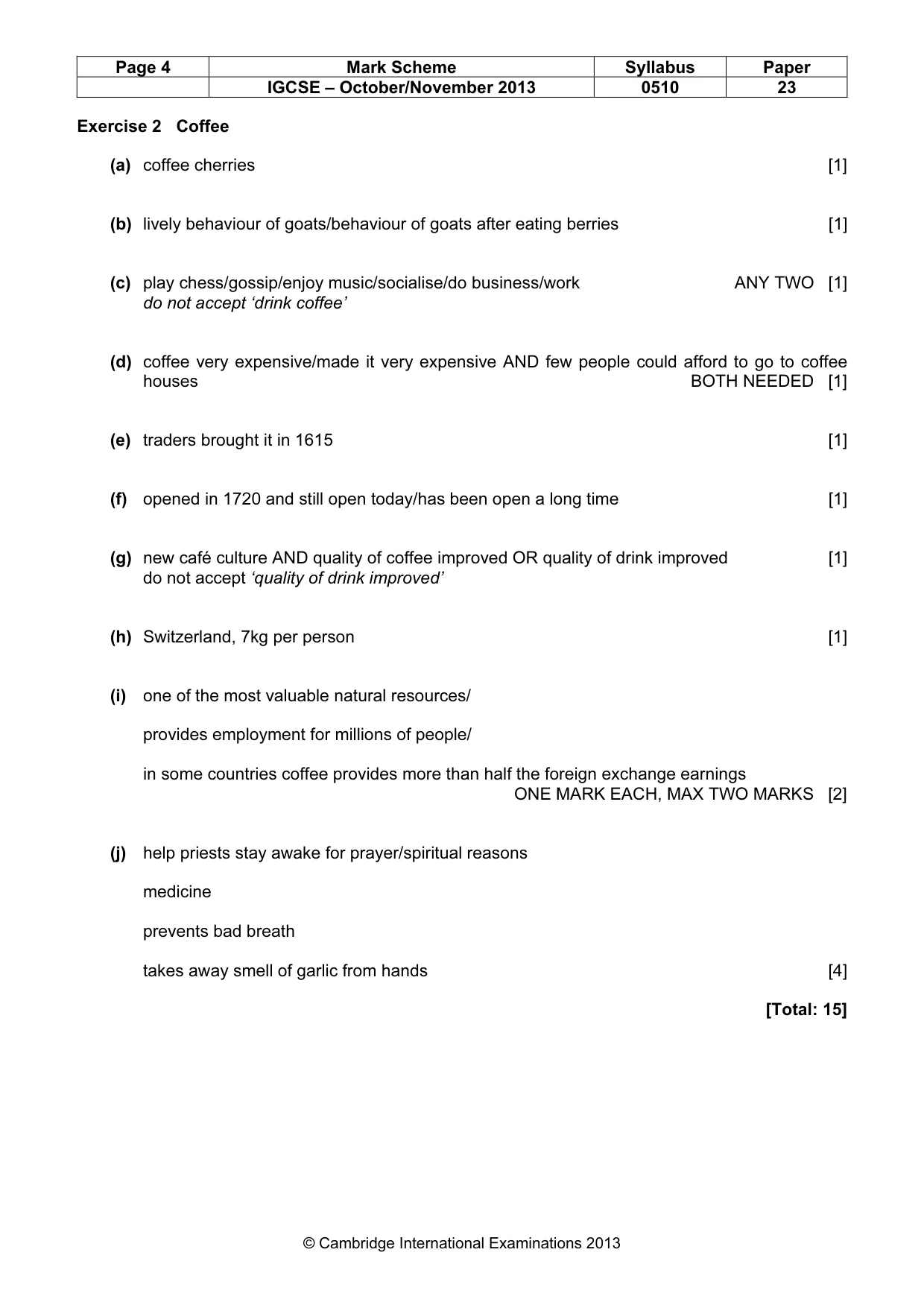 Mark scheme, page 4 of 12