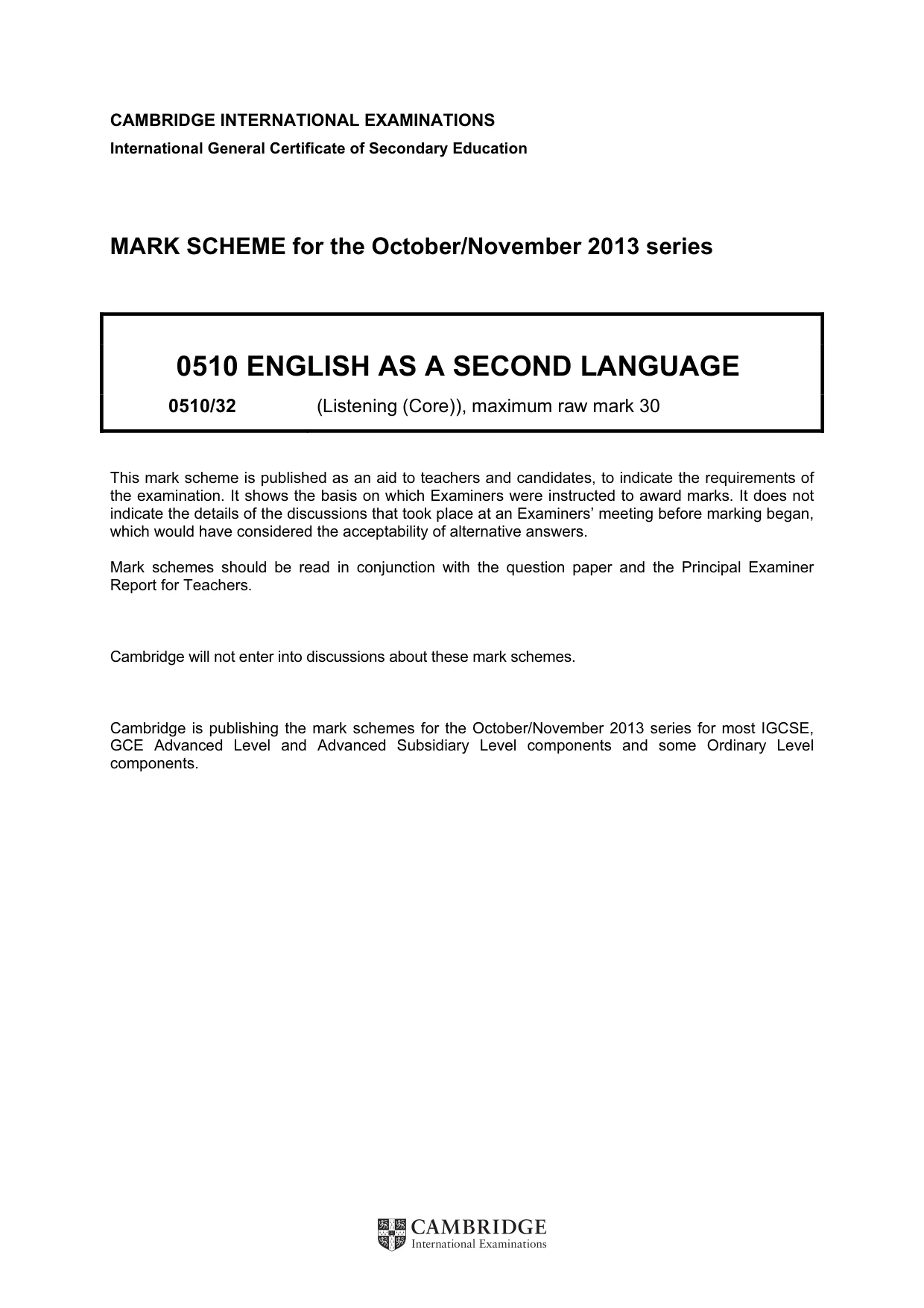 Mark scheme, page 1 of 14