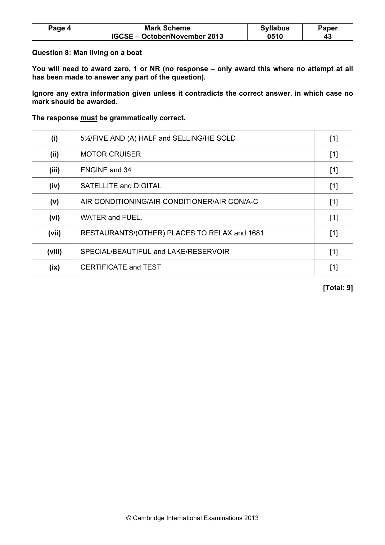 Mark scheme, page 4 of 16