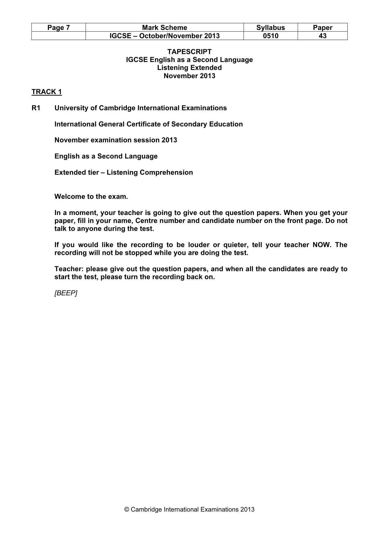 Mark scheme, page 7 of 16