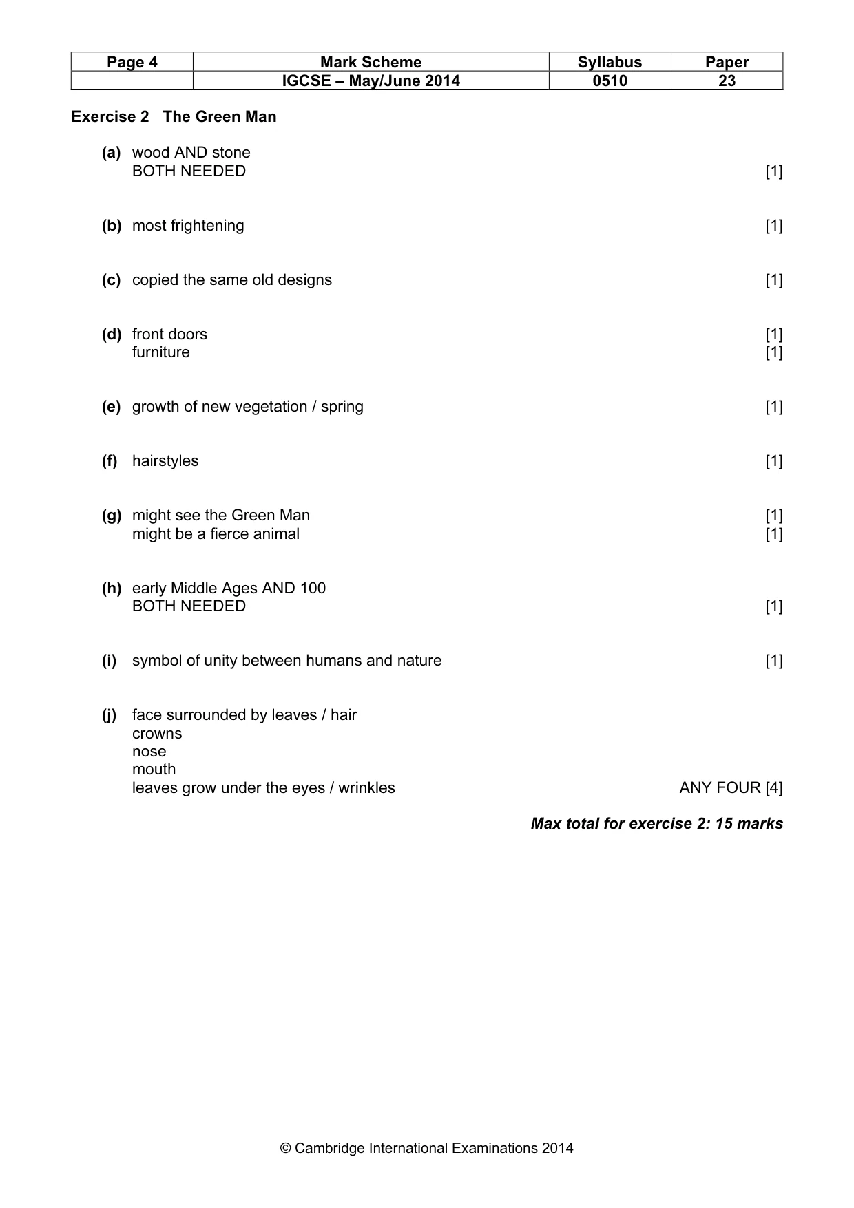Mark scheme, page 4 of 12