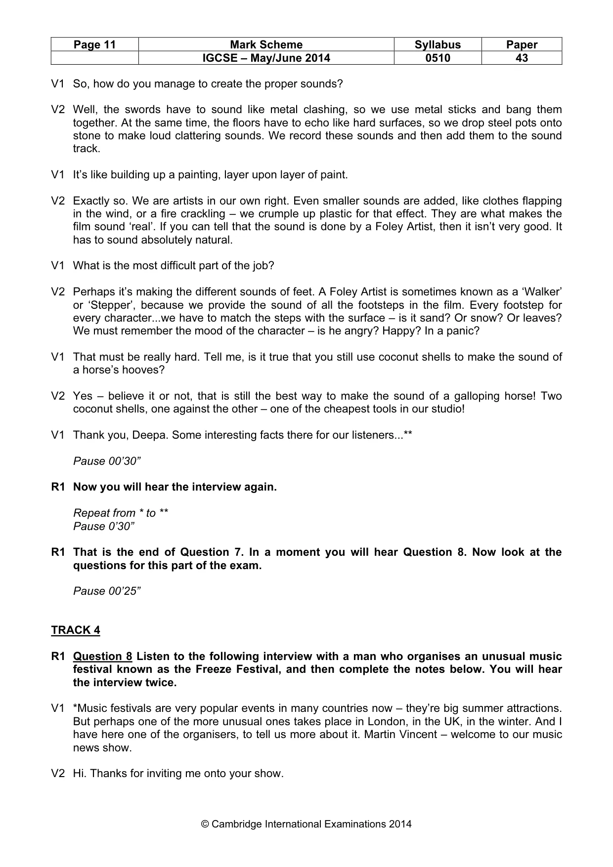 Mark scheme, page 11 of 16
