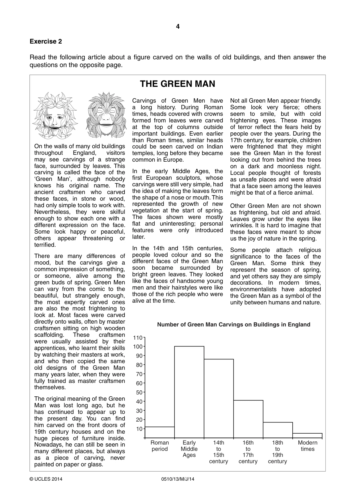 Cambridge IGCSE English - Second Language (oral endorsement) 0510 2014 May/June Paper 1 · Variant 3 question paper, page 4 of 16