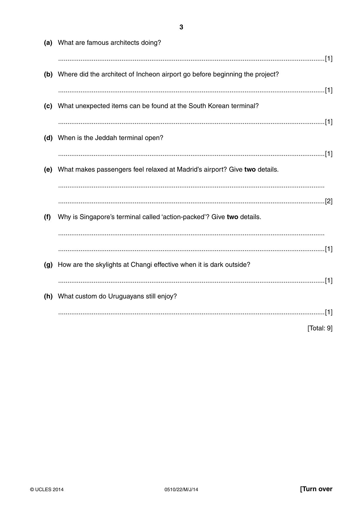 Cambridge IGCSE English - Second Language (oral endorsement) 0510 2014 May/June Paper 2 · Variant 2 question paper, page 3 of 16