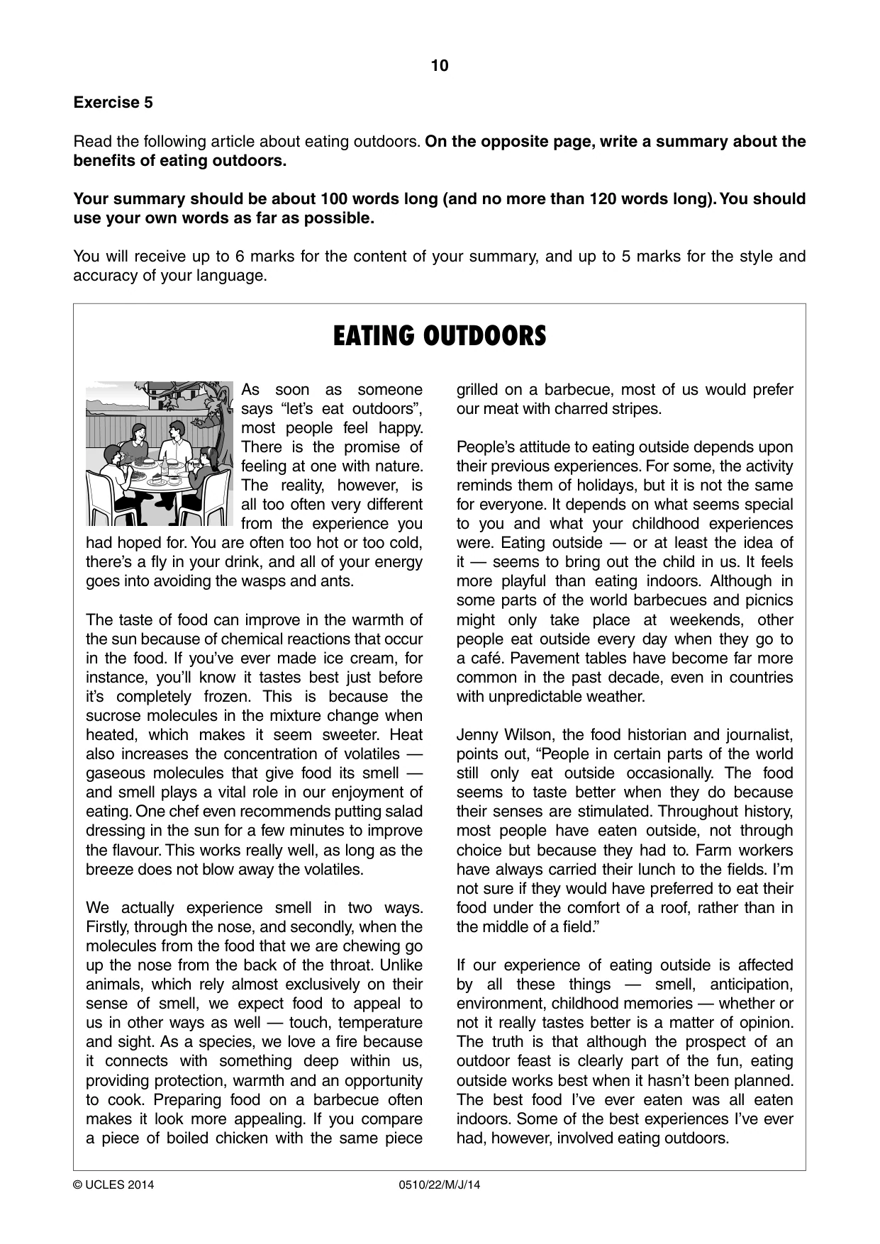 Cambridge IGCSE English - Second Language (oral endorsement) 0510 2014 May/June Paper 2 · Variant 2 question paper, page 10 of 16