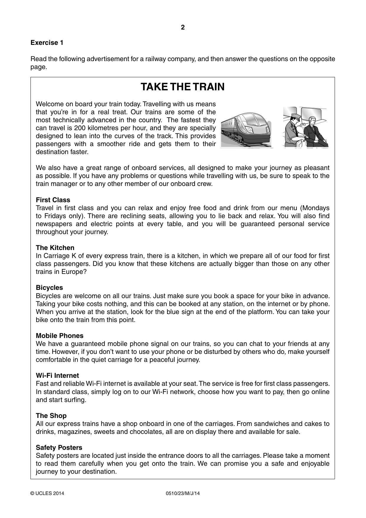 Cambridge IGCSE English - Second Language (oral endorsement) 0510 2014 May/June Paper 2 · Variant 3 question paper, page 2 of 16