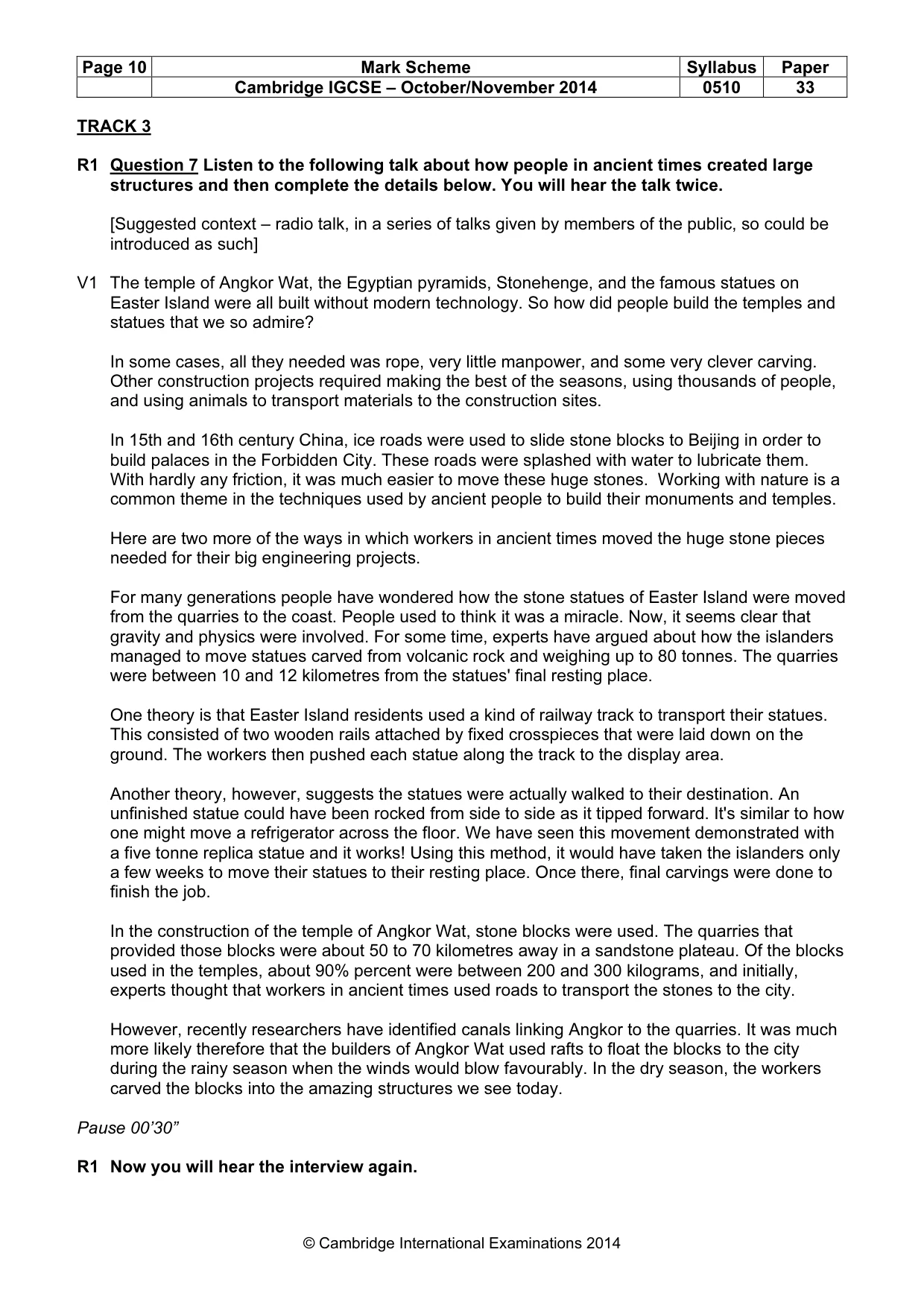 Mark scheme, page 10 of 17
