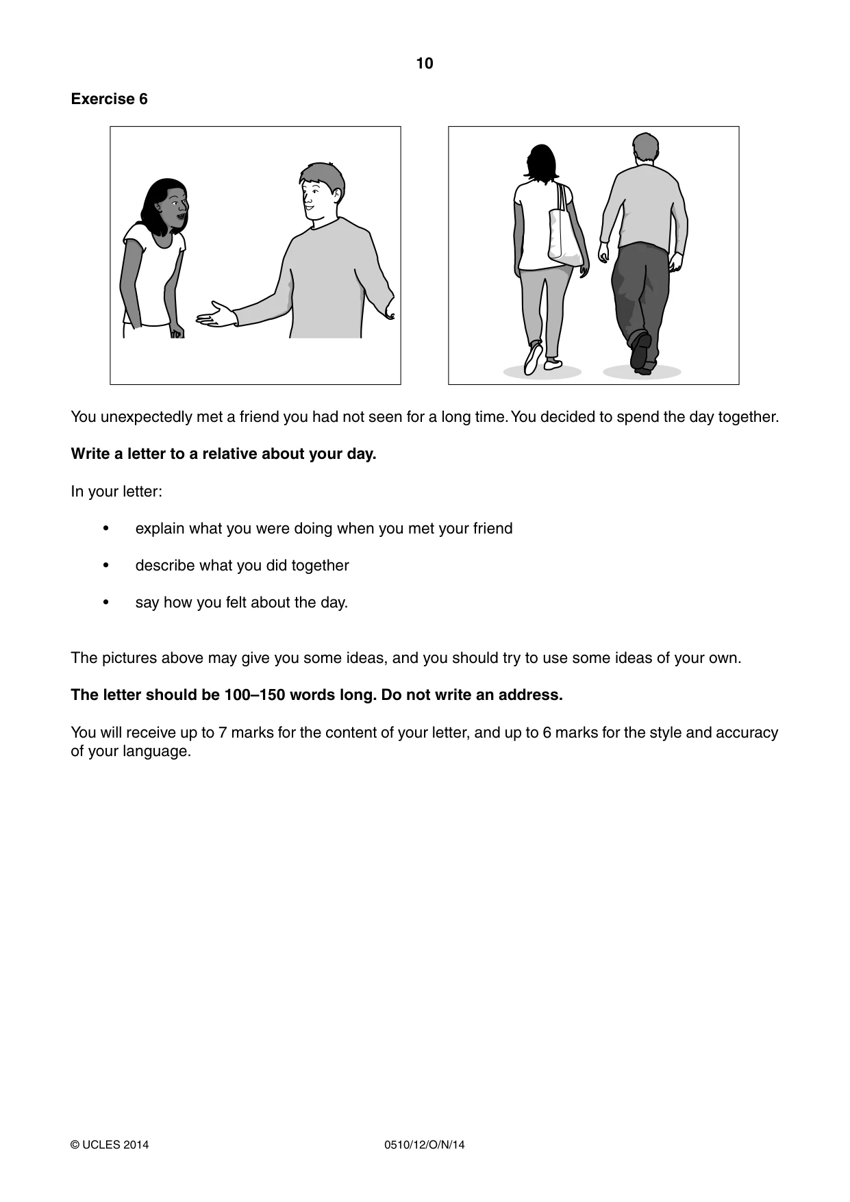 Cambridge IGCSE English - Second Language (oral endorsement) 0510 2014 Oct/Nov Paper 1 · Variant 2 question paper, page 10 of 16