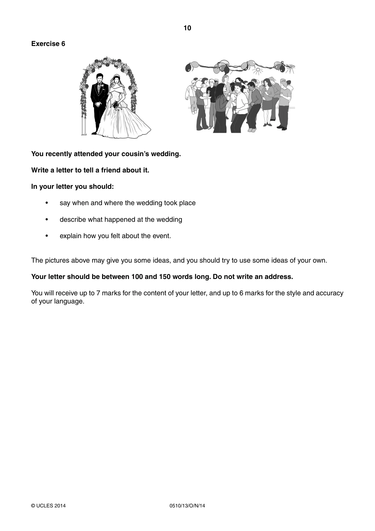 Cambridge IGCSE English - Second Language (oral endorsement) 0510 2014 Oct/Nov Paper 1 · Variant 3 question paper, page 10 of 16