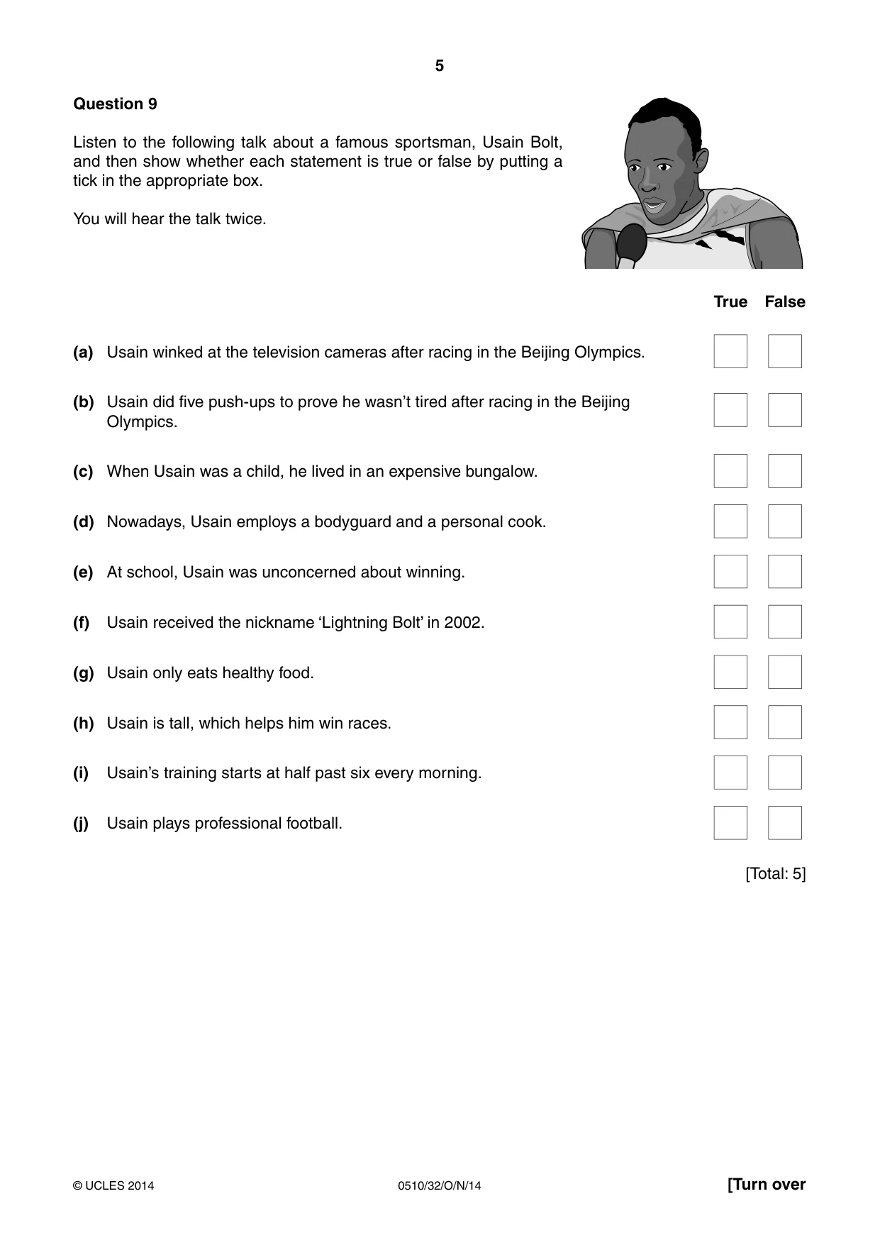 Cambridge IGCSE English - Second Language (oral endorsement) 0510 2014 Oct/Nov Paper 3 · Variant 2 question paper, page 5 of 8