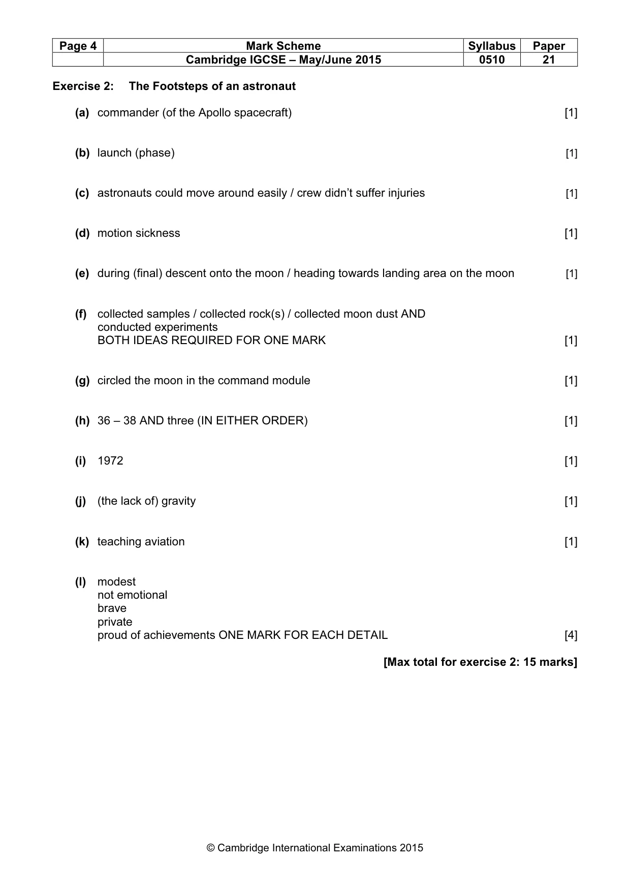 Mark scheme, page 4 of 12