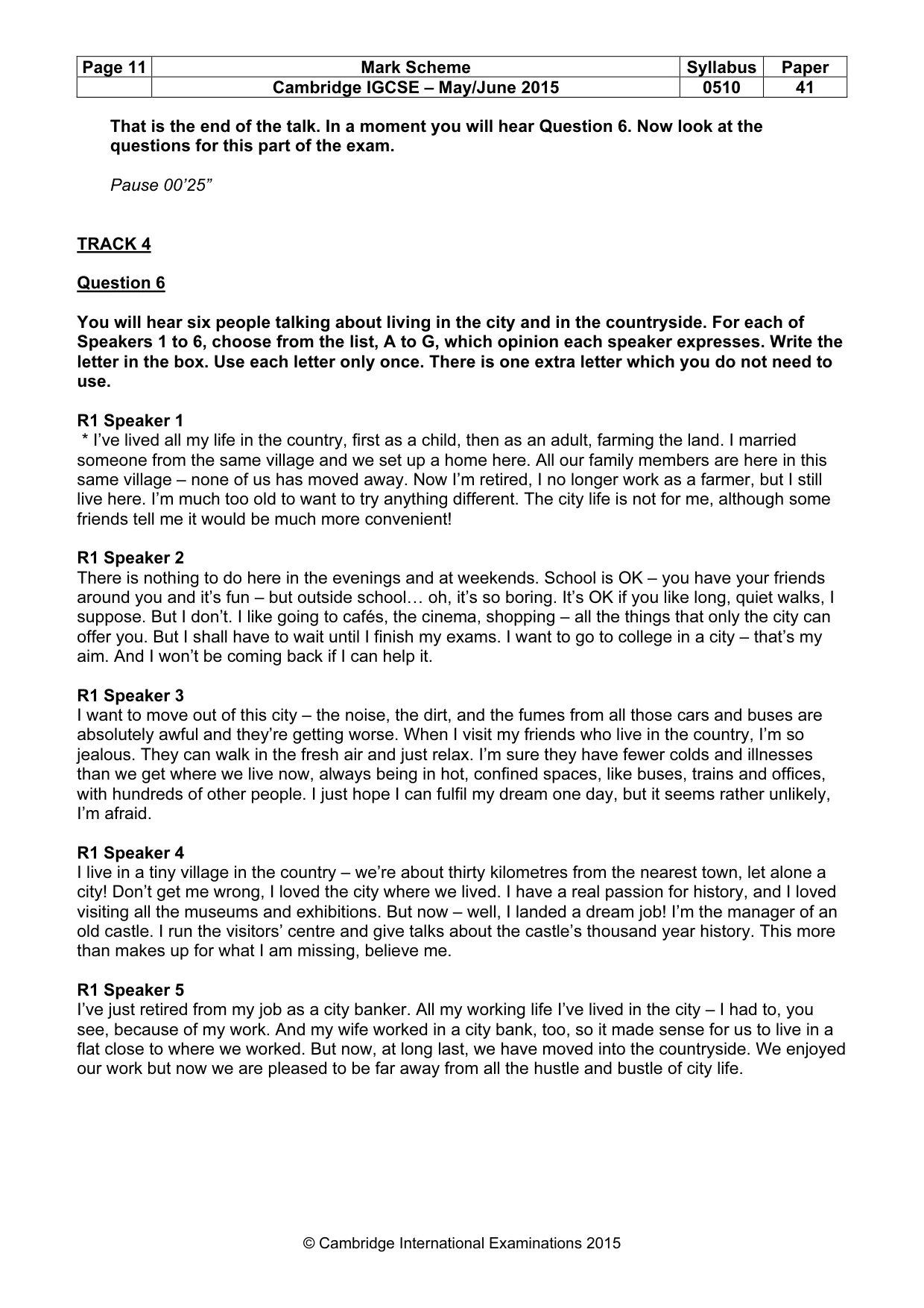 Mark scheme, page 11 of 17
