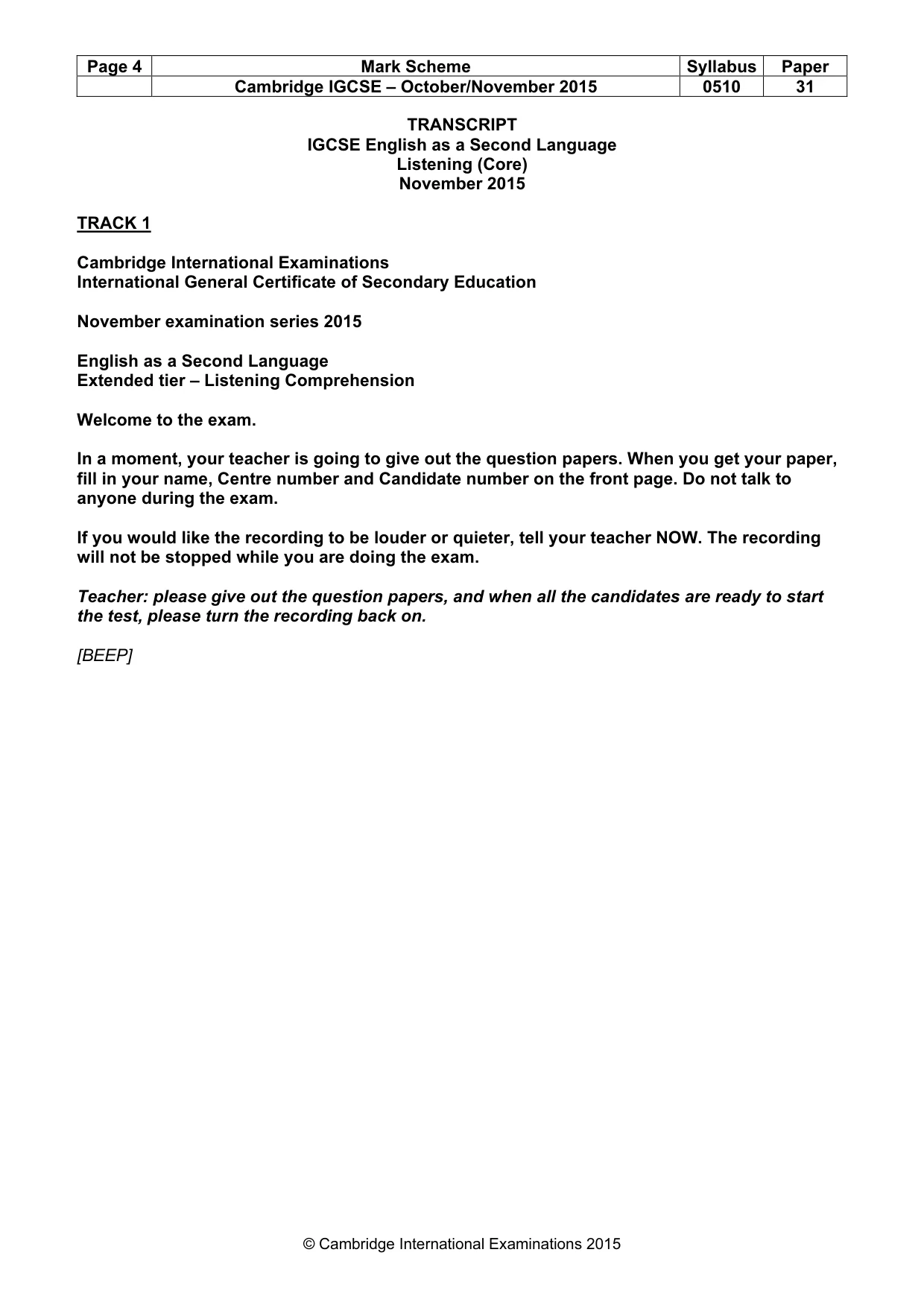 Mark scheme, page 4 of 13