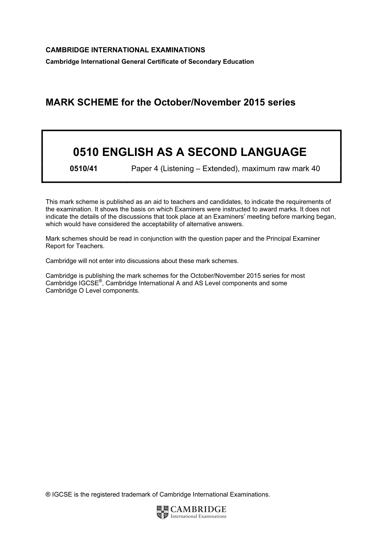 Mark scheme, page 1 of 18